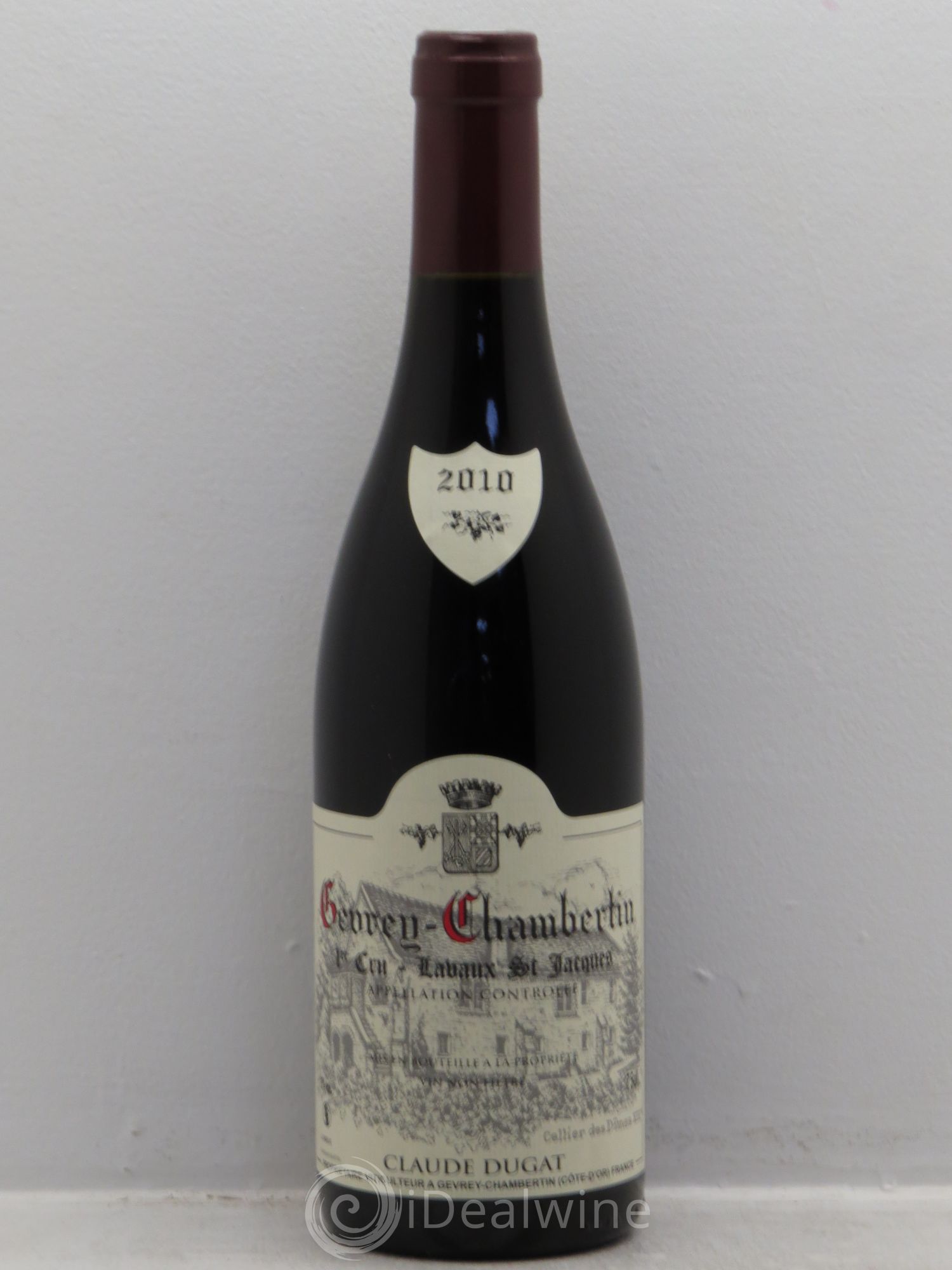 Gevrey-Chambertin 1er Cru Lavaux Saint-Jacques Claude Dugat 2010 - Lot de 1 bouteille - 0