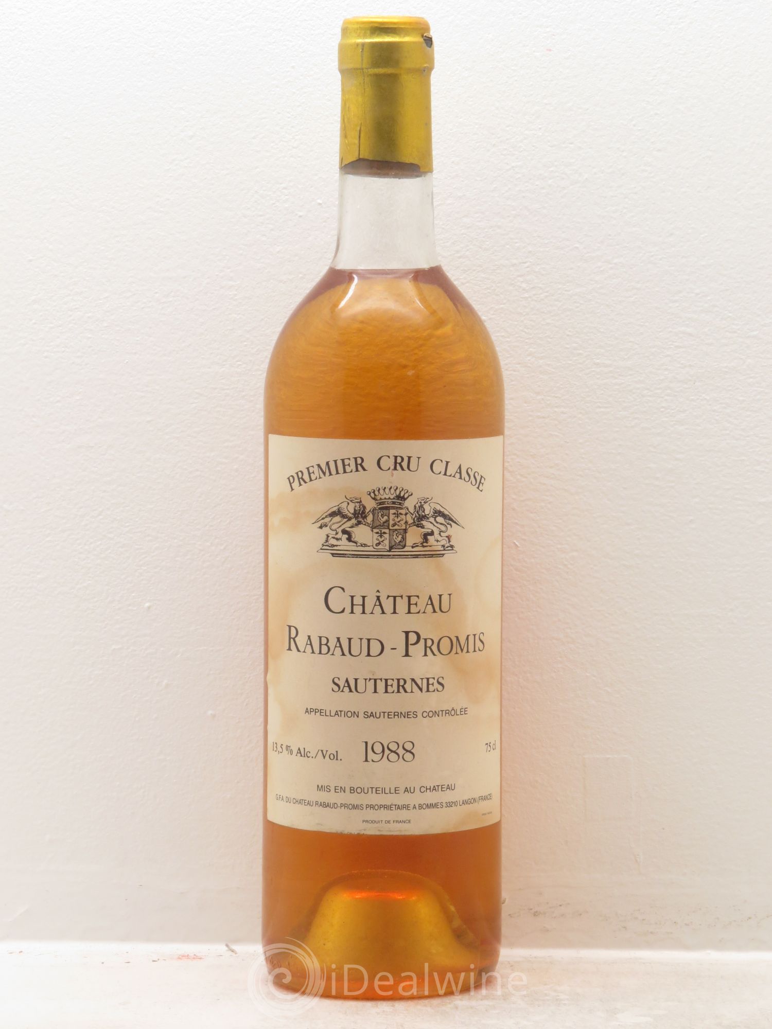 Château Rabaud Promis 1er Grand Cru Classé 1988 - Posten von 1 Flasche - 0