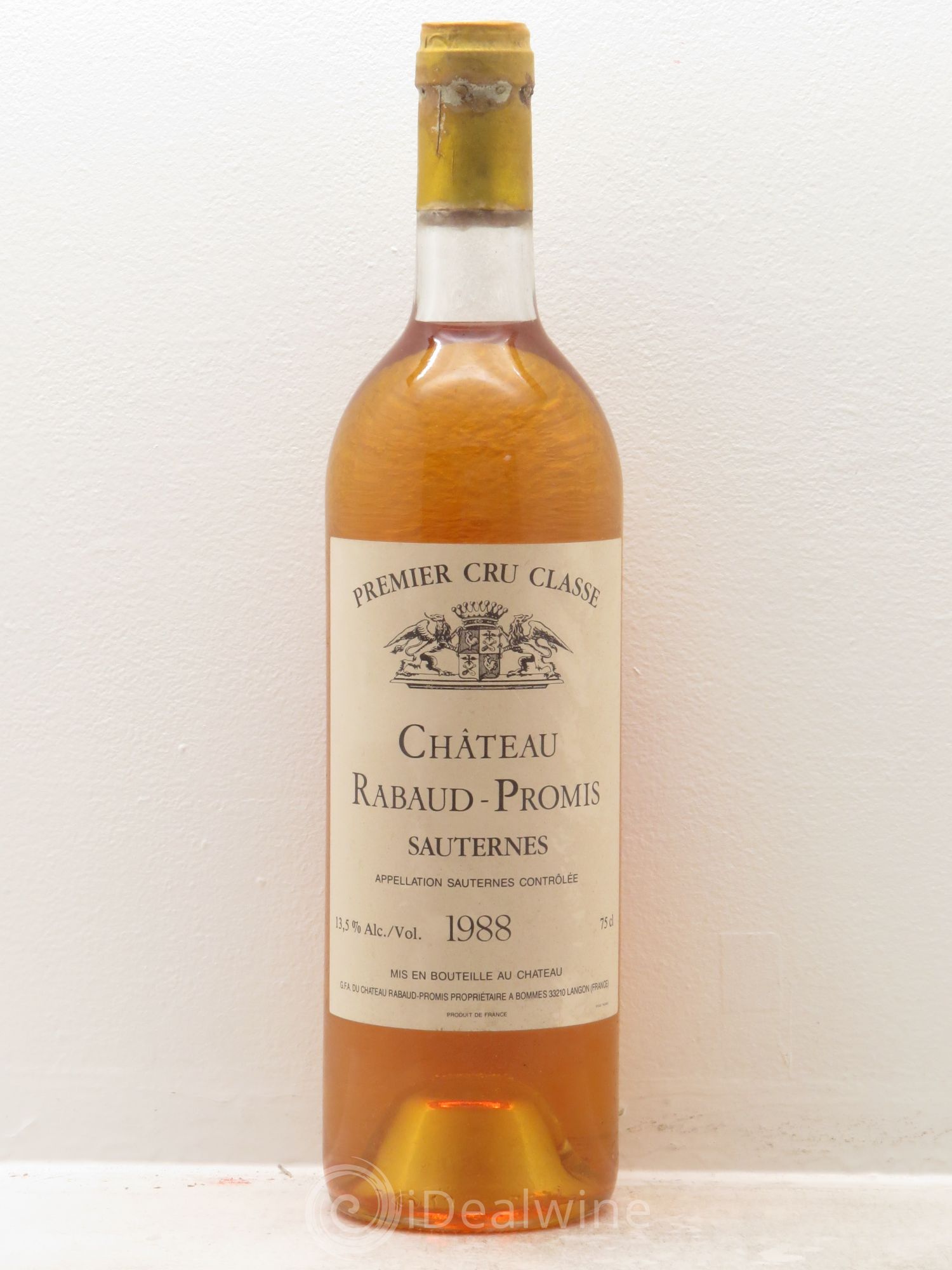Château Rabaud Promis 1er Grand Cru Classé 1988 - Posten von 1 Flasche - 0