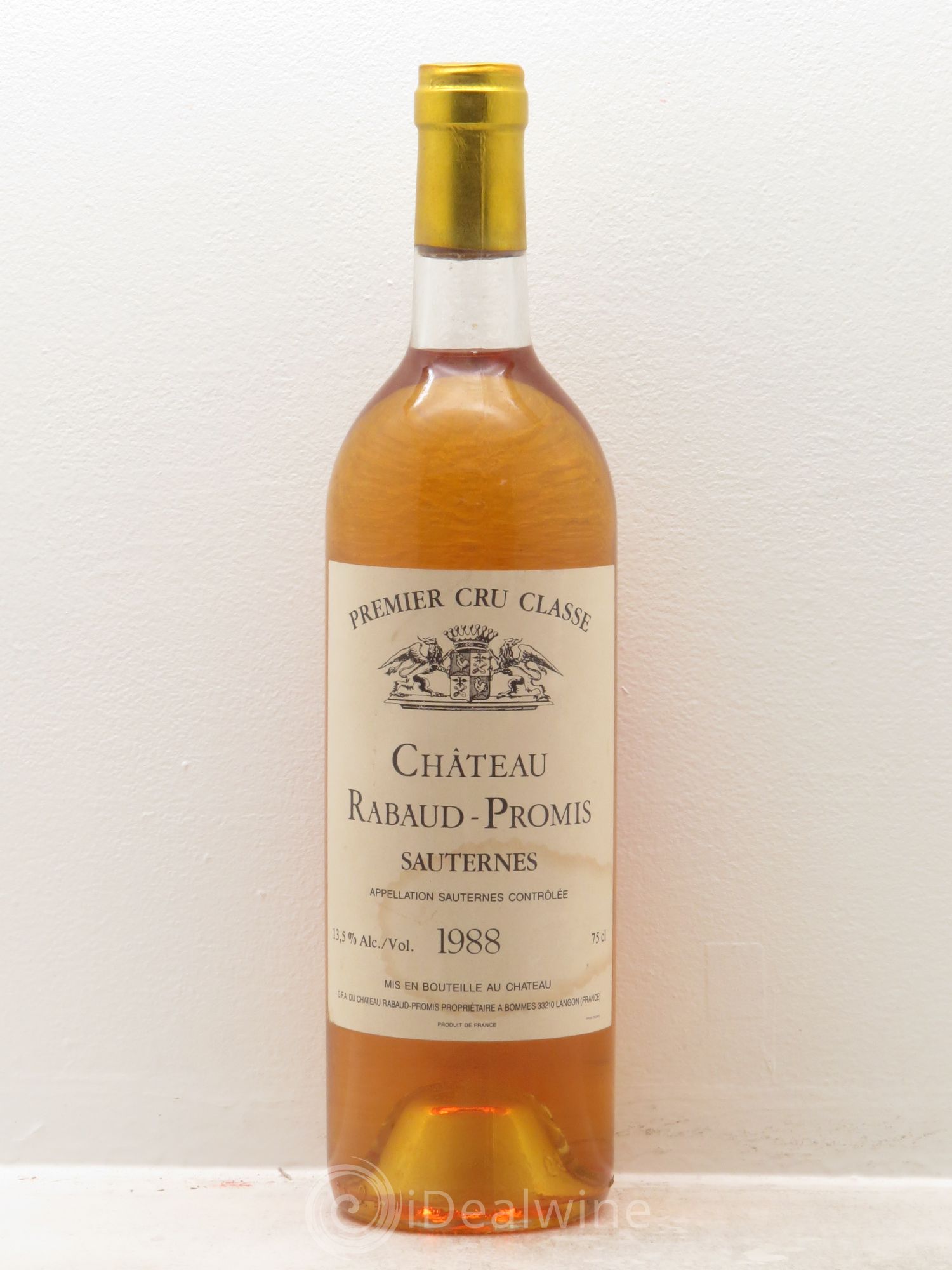 Château Rabaud Promis 1er Grand Cru Classé 1988 - Posten von 1 Flasche - 0