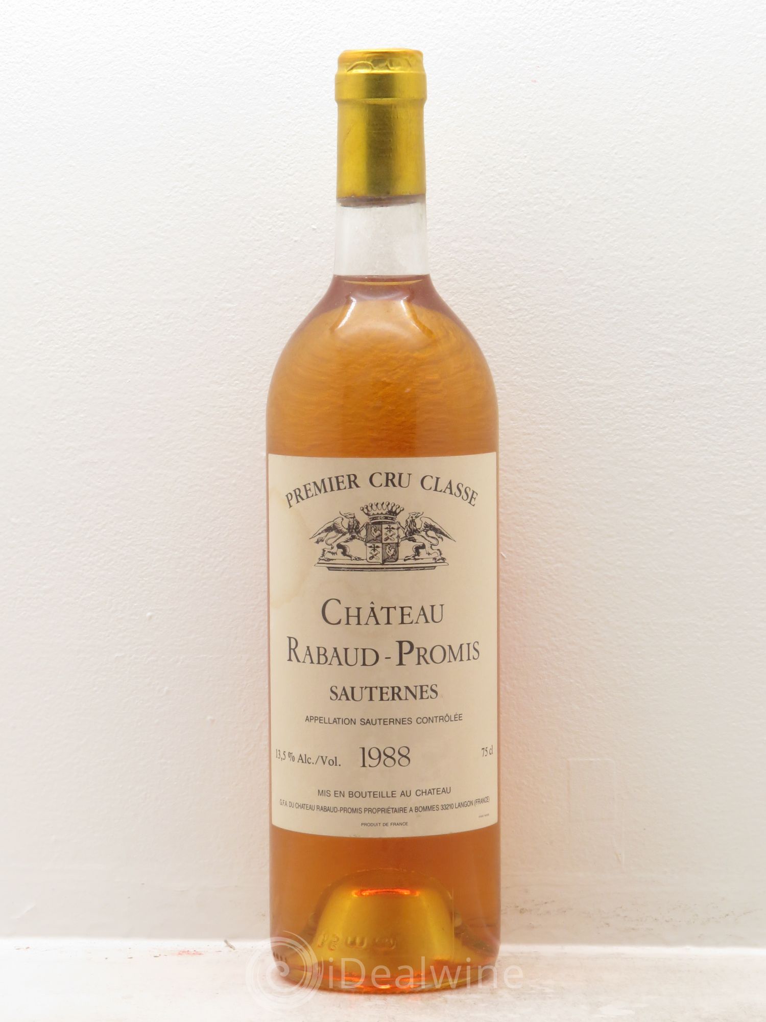 Château Rabaud Promis 1er Grand Cru Classé 1988 - Posten von 1 Flasche - 0