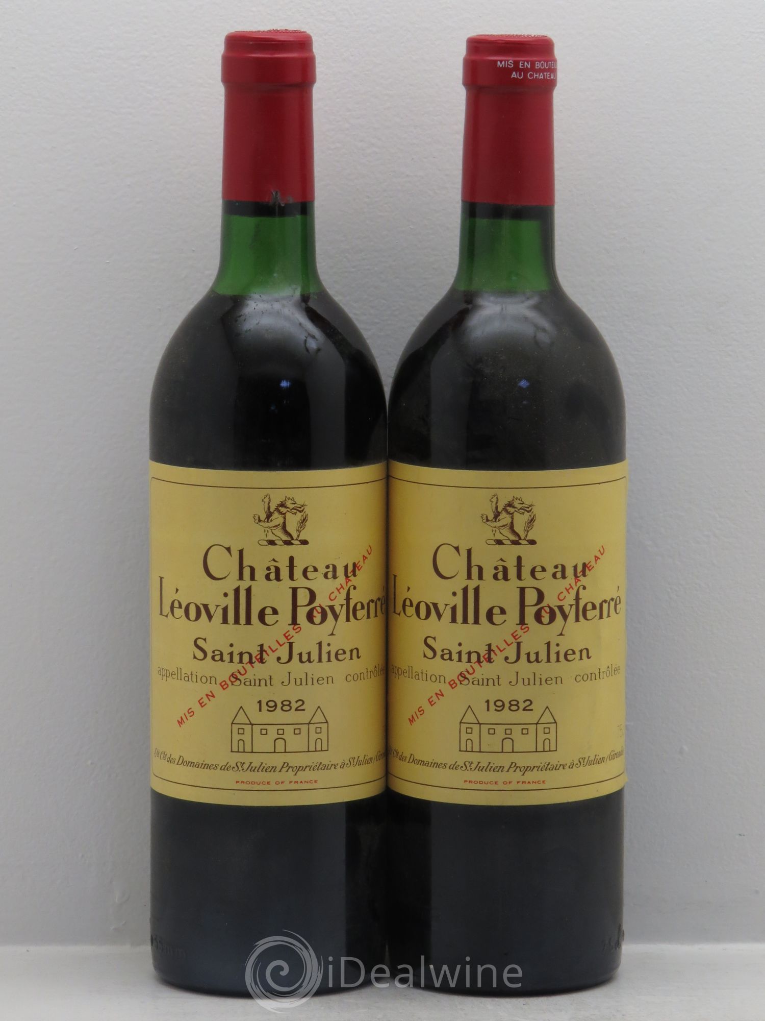 Château Léoville Poyferré 2ème Grand Cru Classé 1982 - Lot de 2 bouteilles - 0