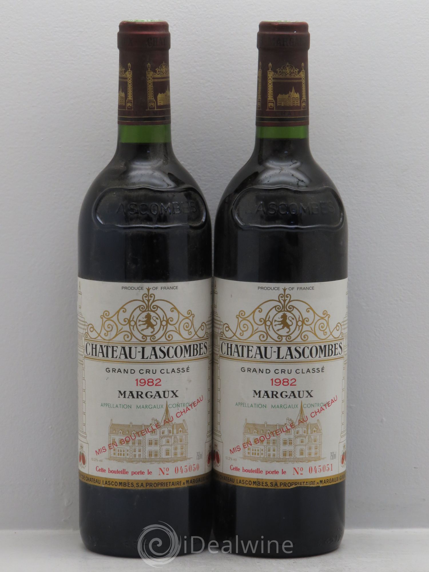 Château Lascombes 2ème Grand Cru Classé 1982 - Lot de 2 bouteilles - 0