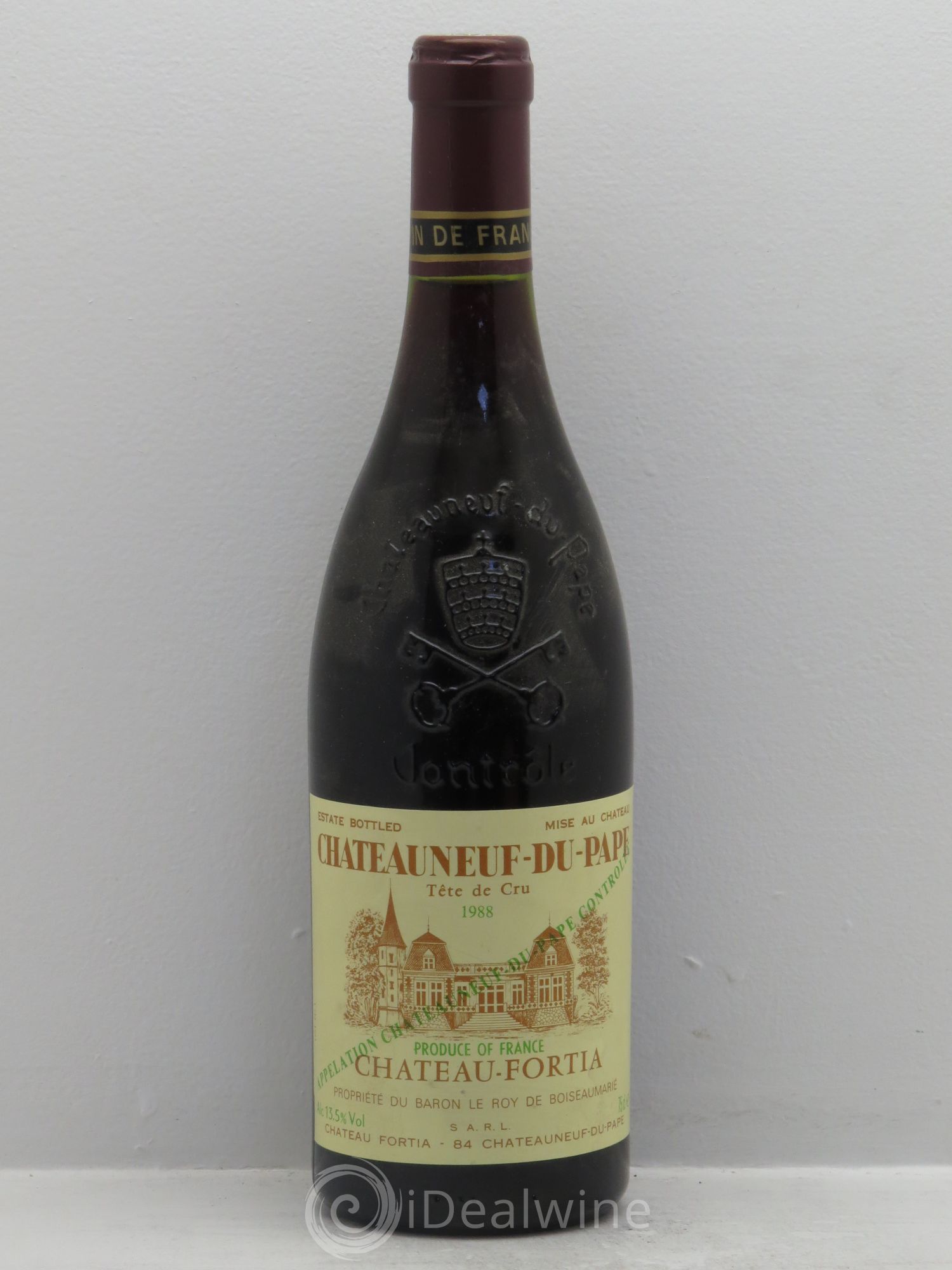Châteauneuf-du-Pape Château Fortia Tête de Cru 1988 - Lot de 1 bouteille - 0