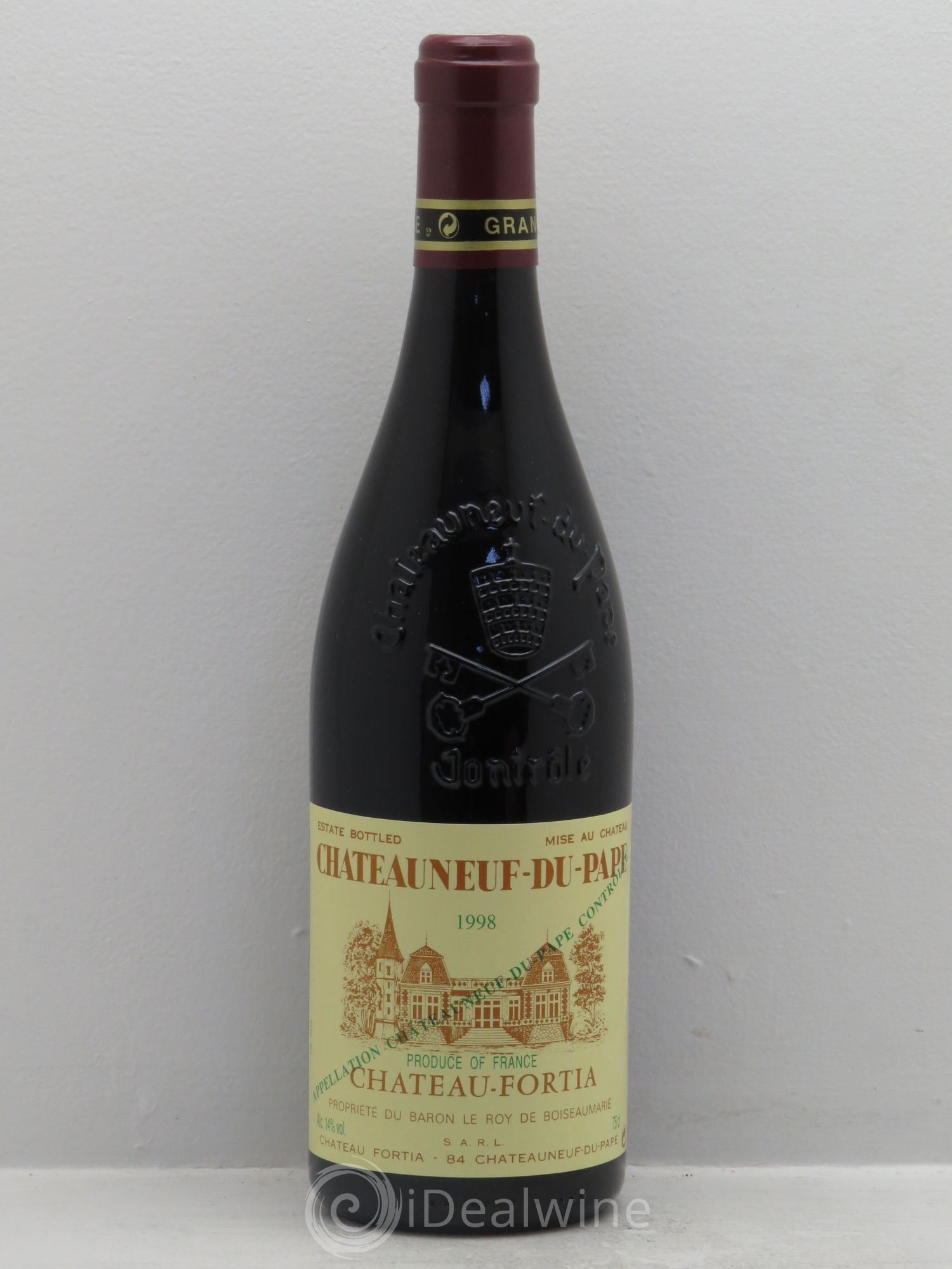 Châteauneuf-du-Pape Château Fortia 1998 - Lot de 1 bouteille - 0
