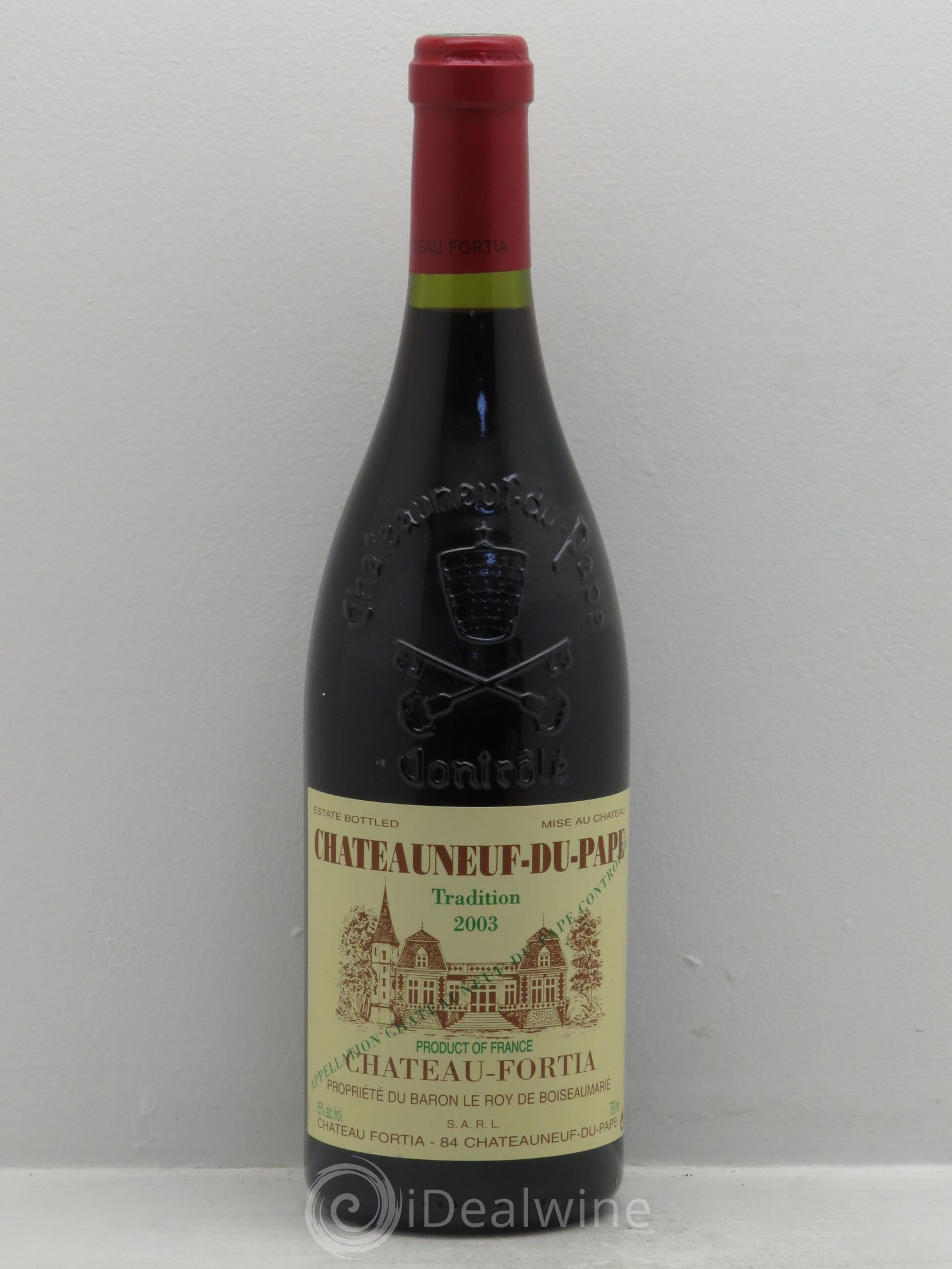 Châteauneuf-du-Pape Château Fortia Tradition (sans prix de réserve) 2003 - Posten von 1 Flasche - 0