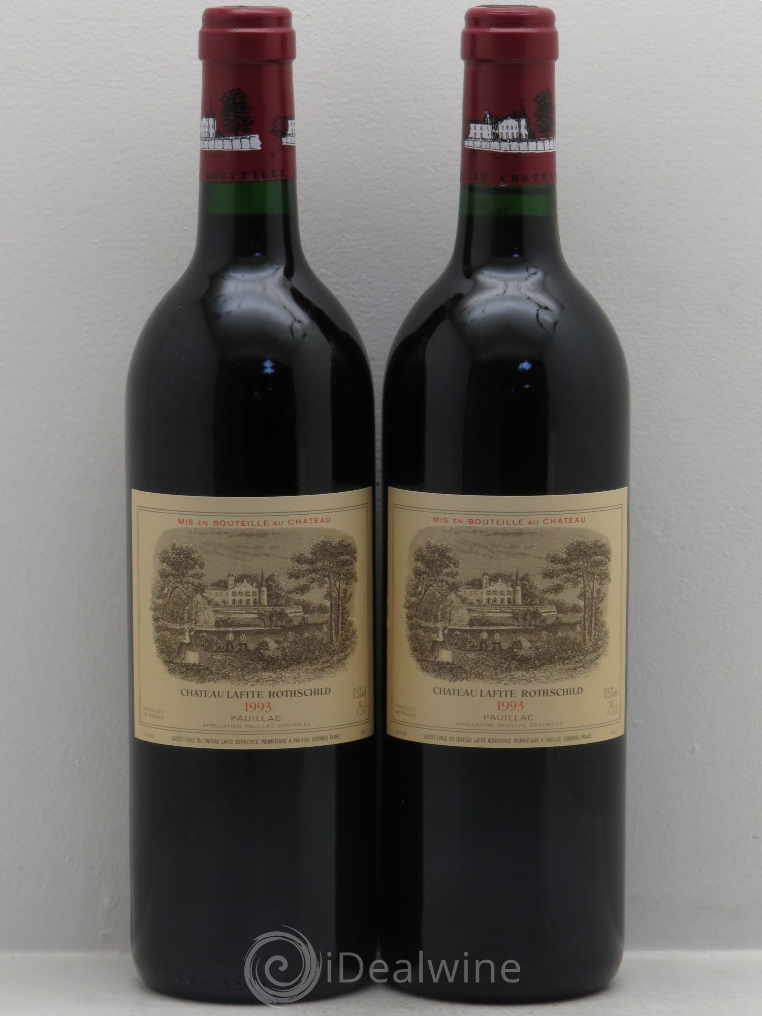 Château Lafite Rothschild 1er Grand Cru Classé 1993 - Lot de 2 bouteilles - 0