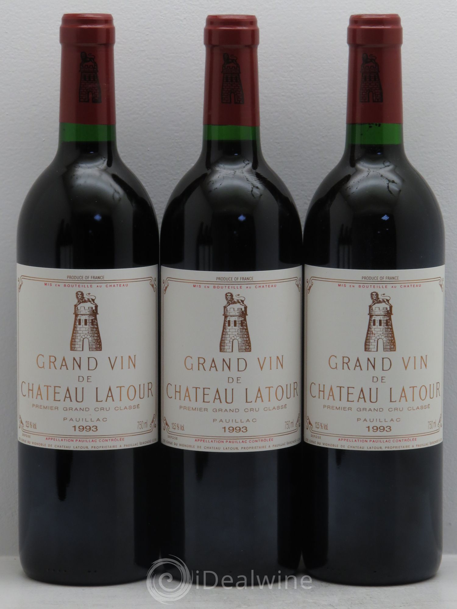 Château Latour 1er Grand Cru Classé 1993 - Lot de 6 bouteilles - 1