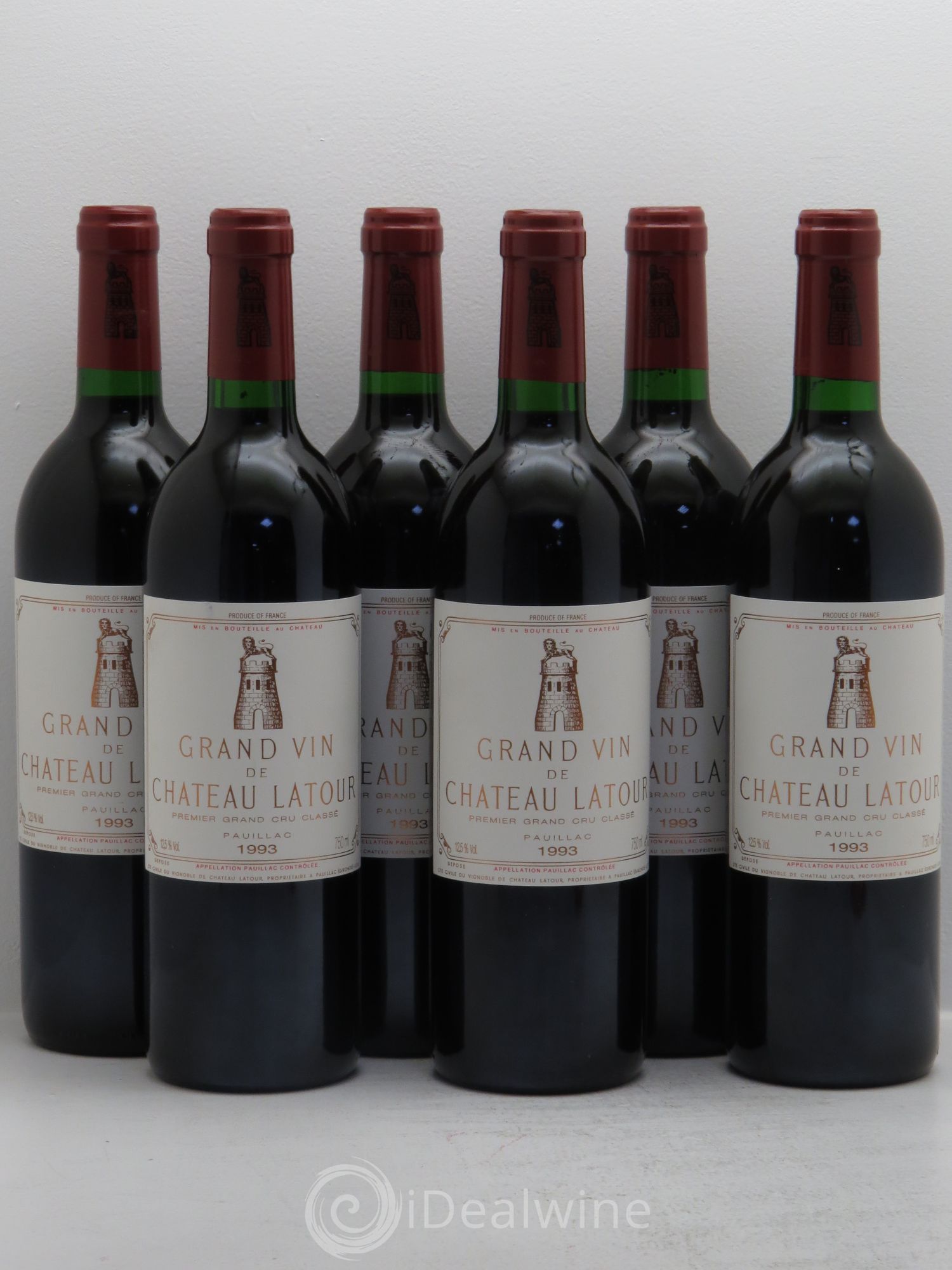 Château Latour 1er Grand Cru Classé 1993 - Lot de 6 bouteilles - 0
