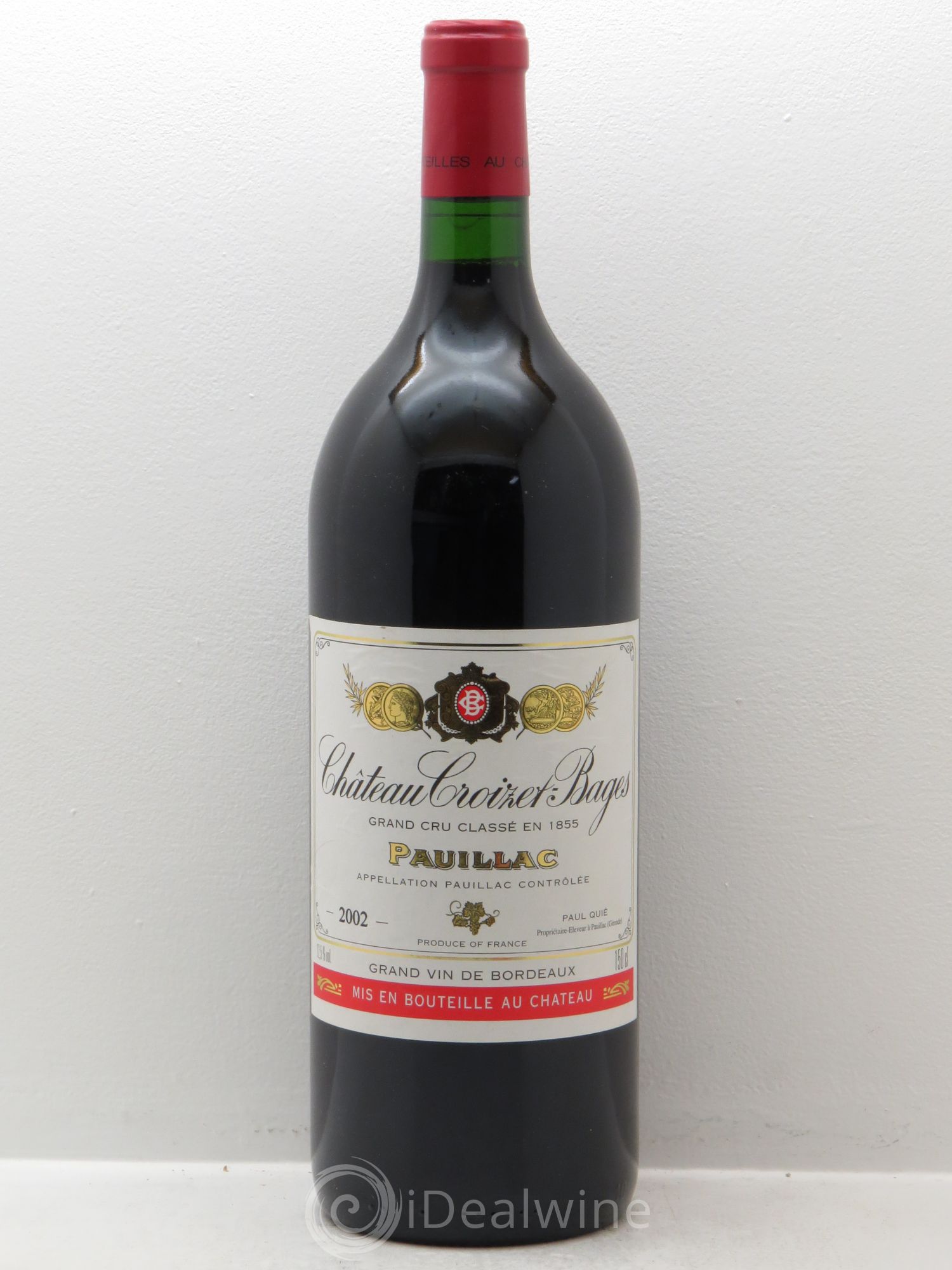 Château Croizet Bages 5ème Grand Cru Classé 2002 - Lot de 1 magnum - 0