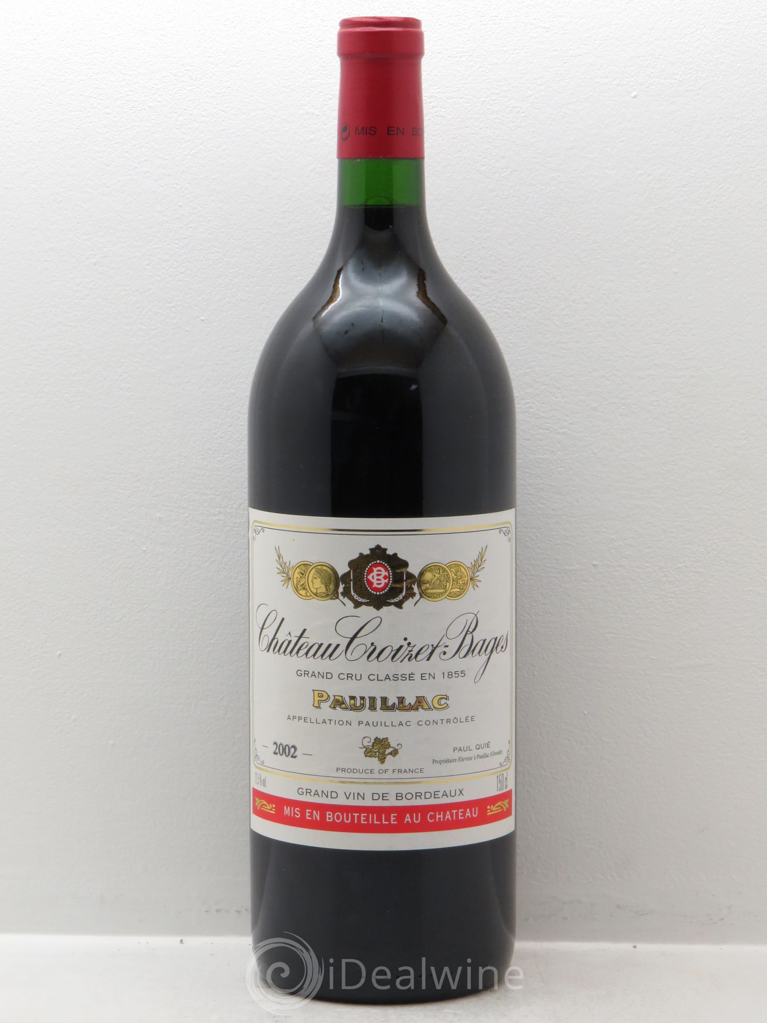 Château Croizet Bages 5ème Grand Cru Classé 2002 - Lot de 1 magnum - 0