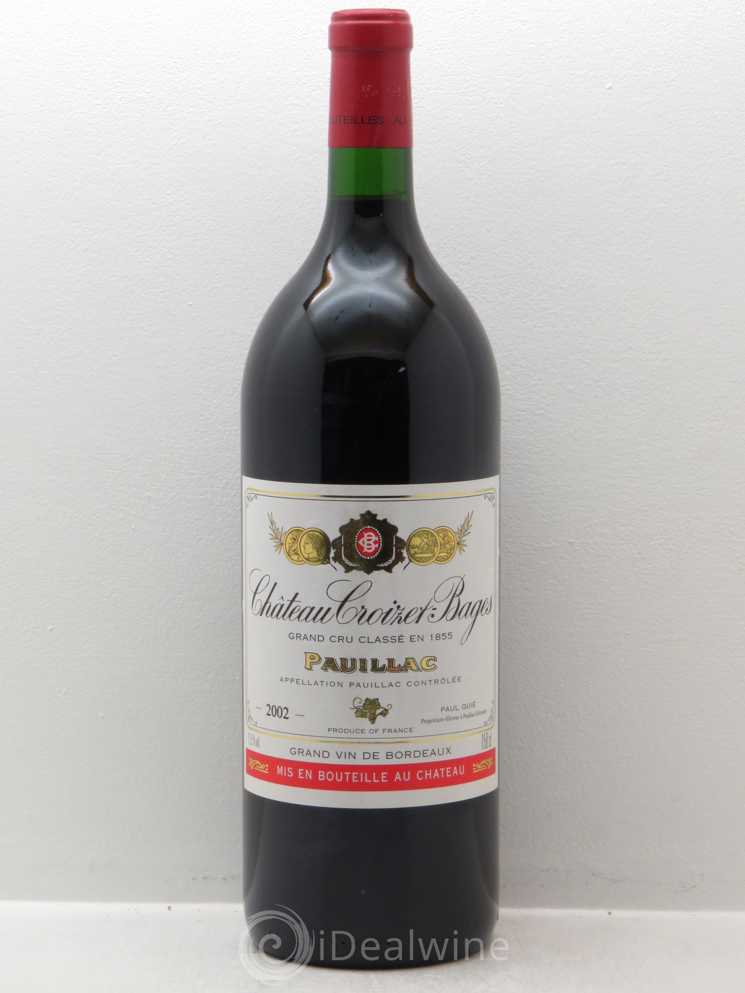 Château Croizet Bages 5ème Grand Cru Classé 2002 - Lot de 1 magnum - 0