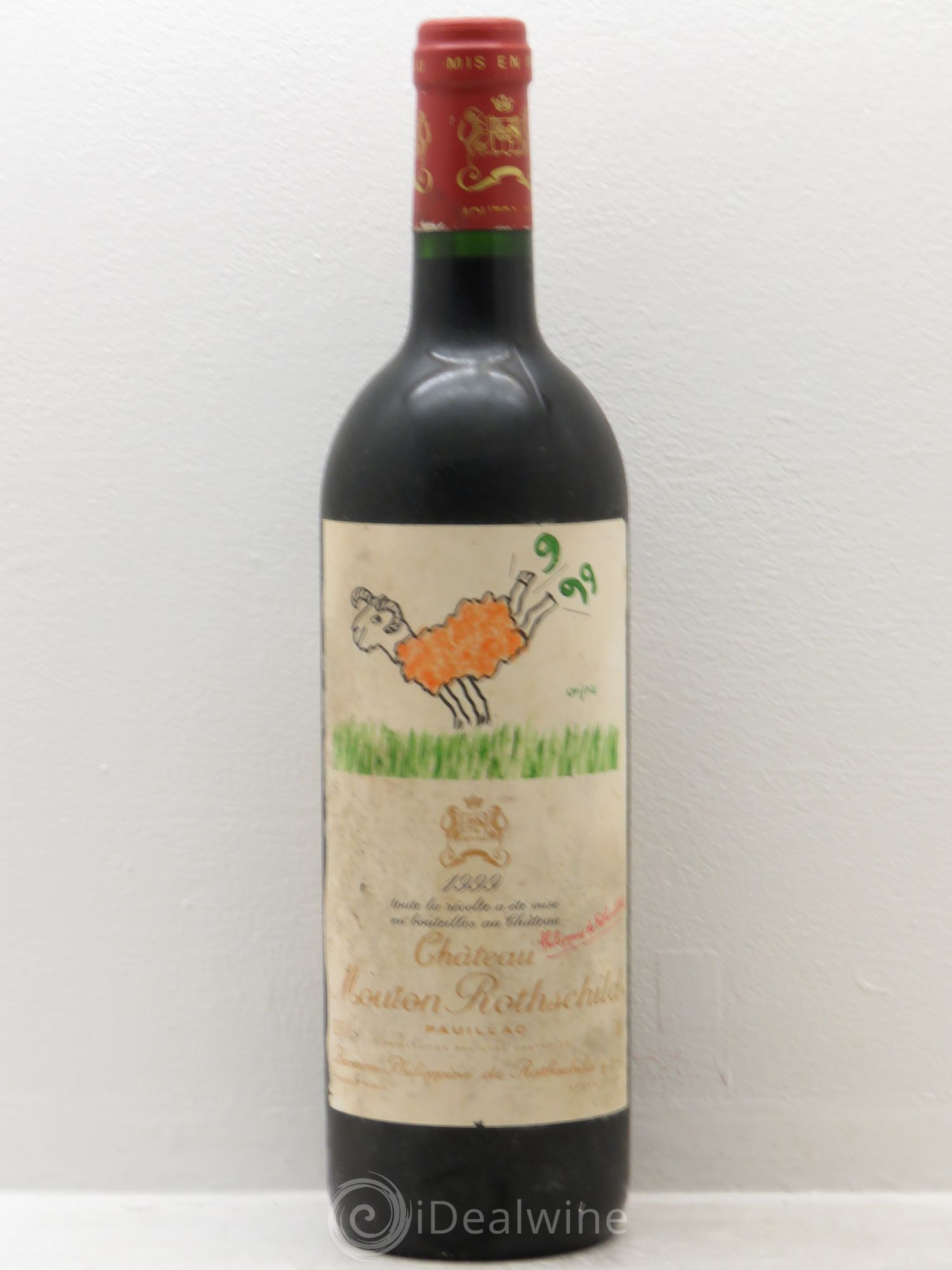 Château Mouton Rothschild 1er Grand Cru Classé 1999 - Lot de 1 bouteille - 0