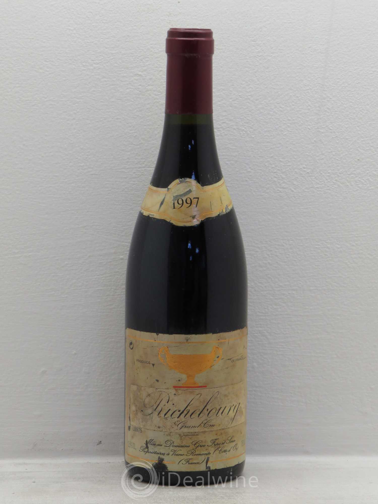 Richebourg Grand Cru Gros Frère & Soeur 1997 - Lot de 1 bouteille - 0
