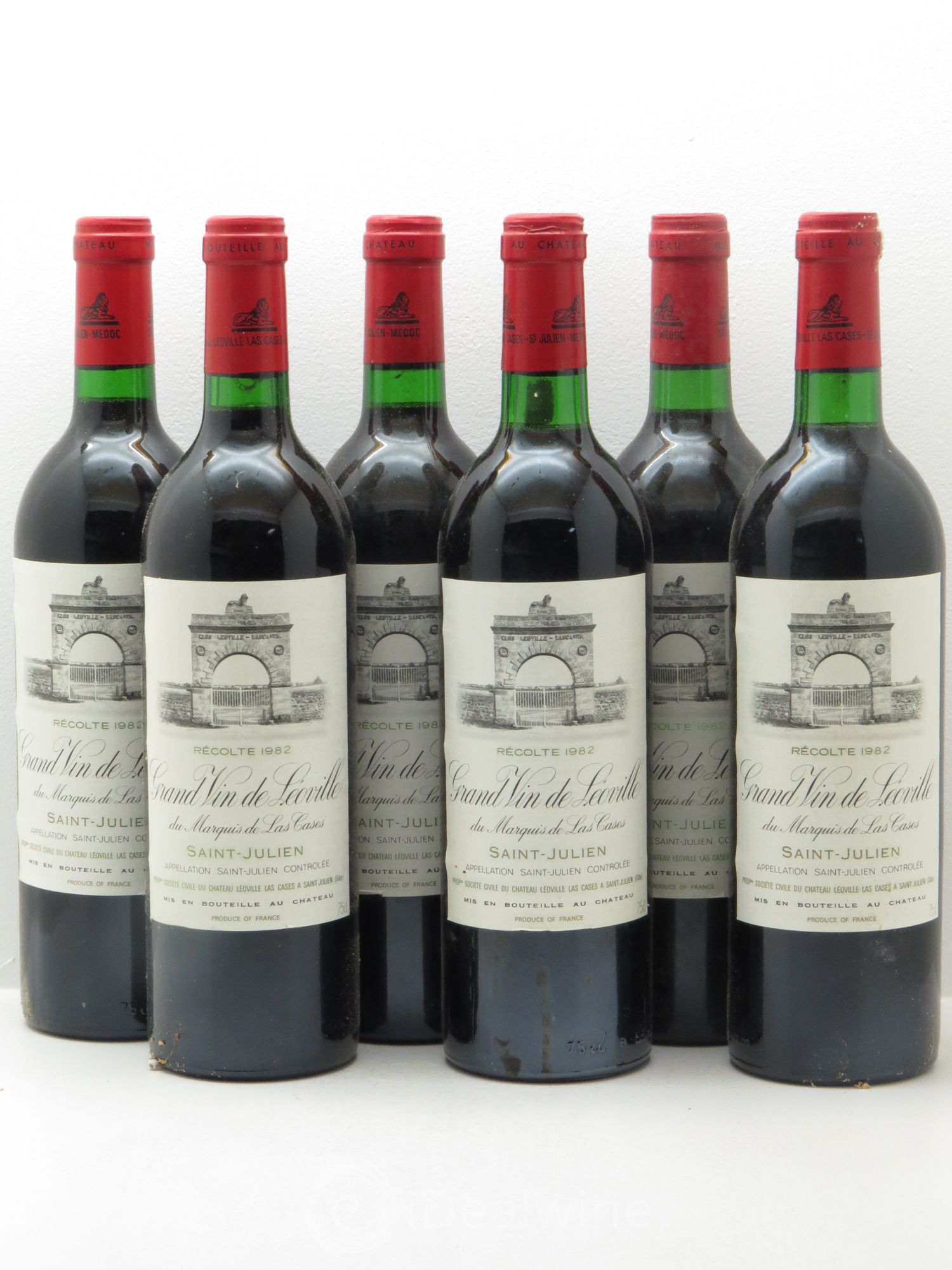 Château Léoville Las Cases 2ème Grand Cru Classé 1982 - Lot de 6 bouteilles - 0