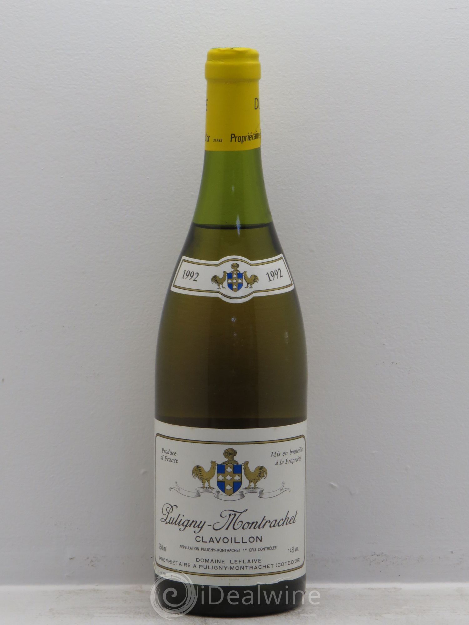 Puligny-Montrachet 1er Cru Clavoillon Leflaive (Domaine) 1992 - Lot de 1 bouteille - 0
