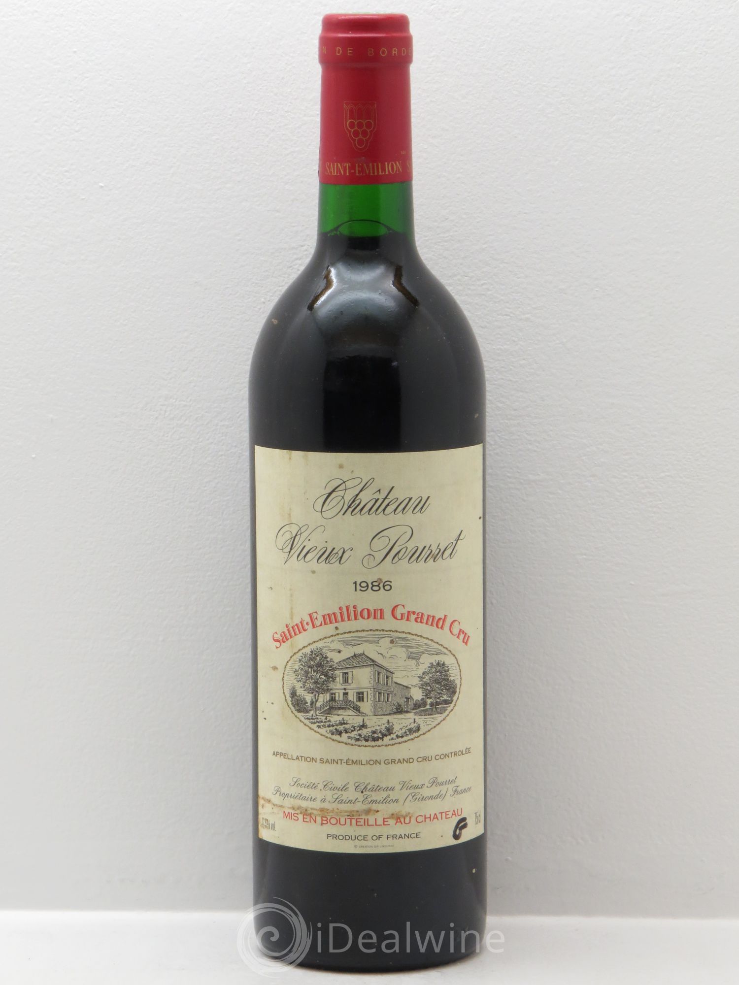 Saint-Émilion Château Vieux Pourret 1986 - Lot de 1 bouteille - 0