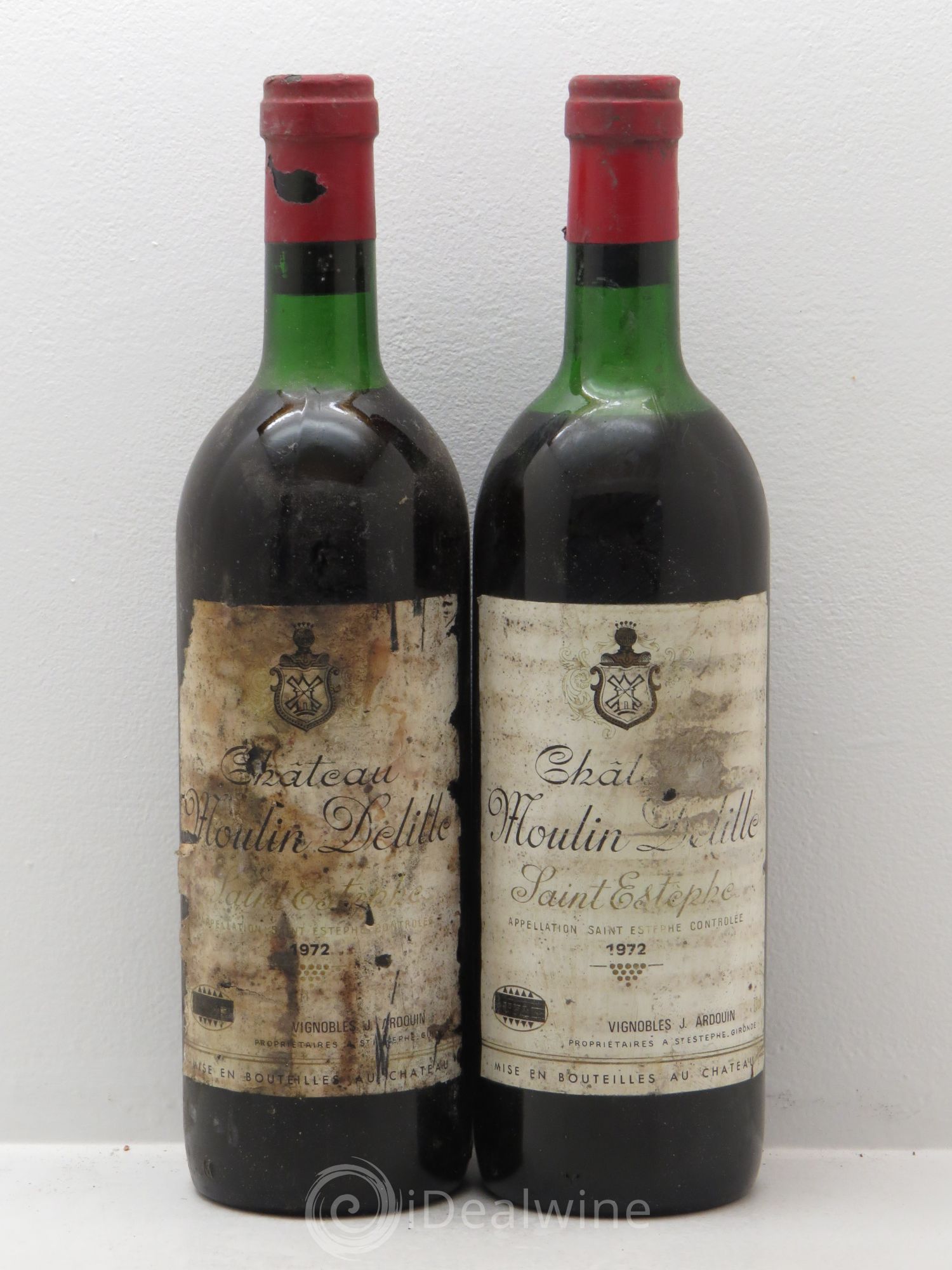 Château Saint-Estèphe 1972 - Lot de 2 bouteilles - 0