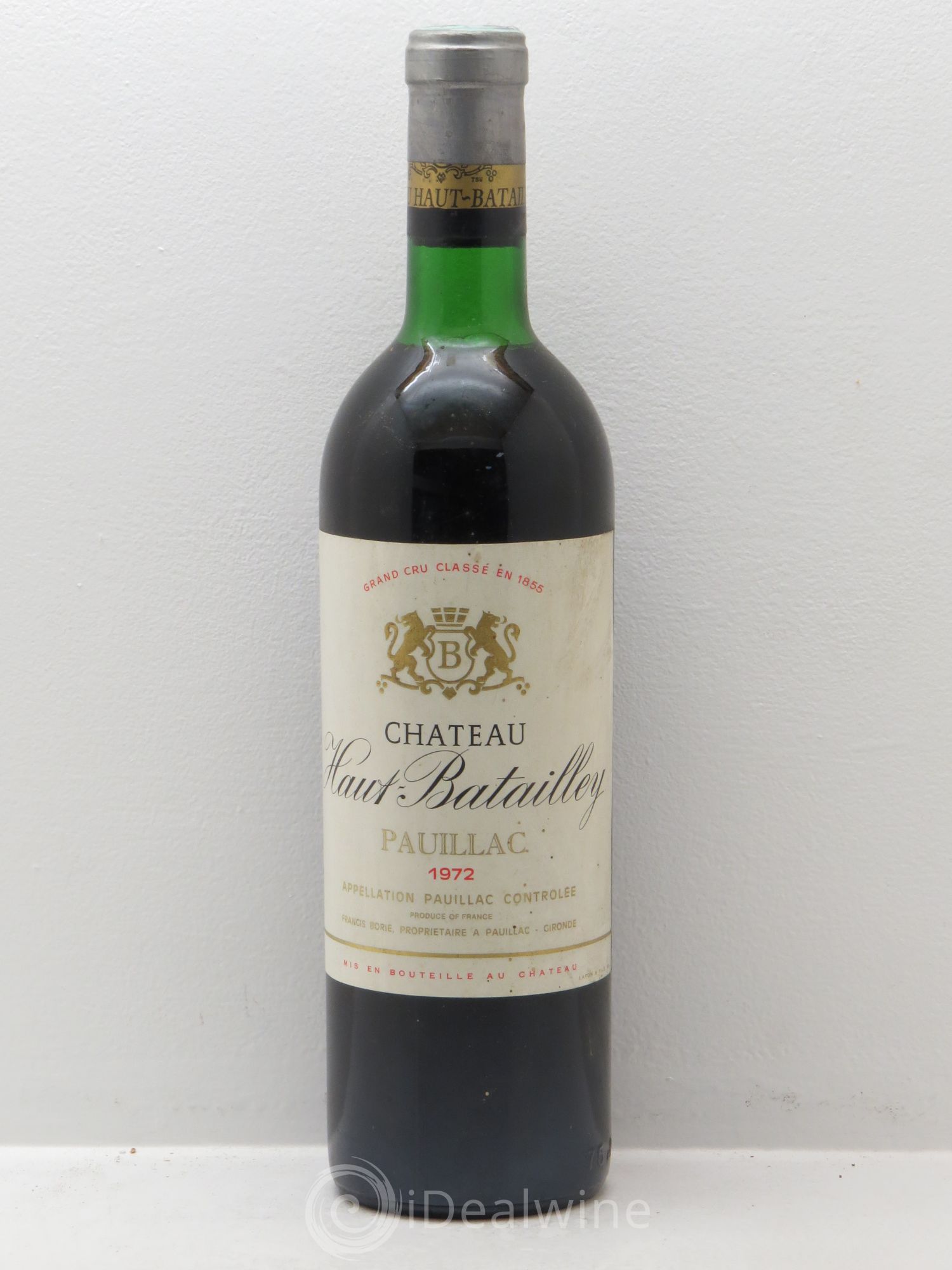 Château Haut Batailley 5ème Grand Cru Classé 1972 - Lot de 6 bouteilles - 0