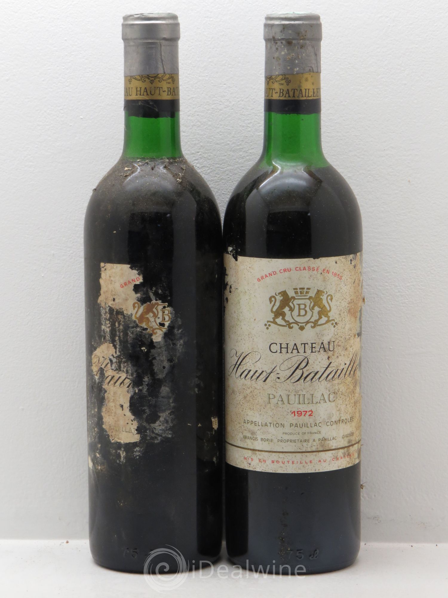 Château Haut Batailley 5ème Grand Cru Classé 1972 - Lot de 2 bouteilles - 0