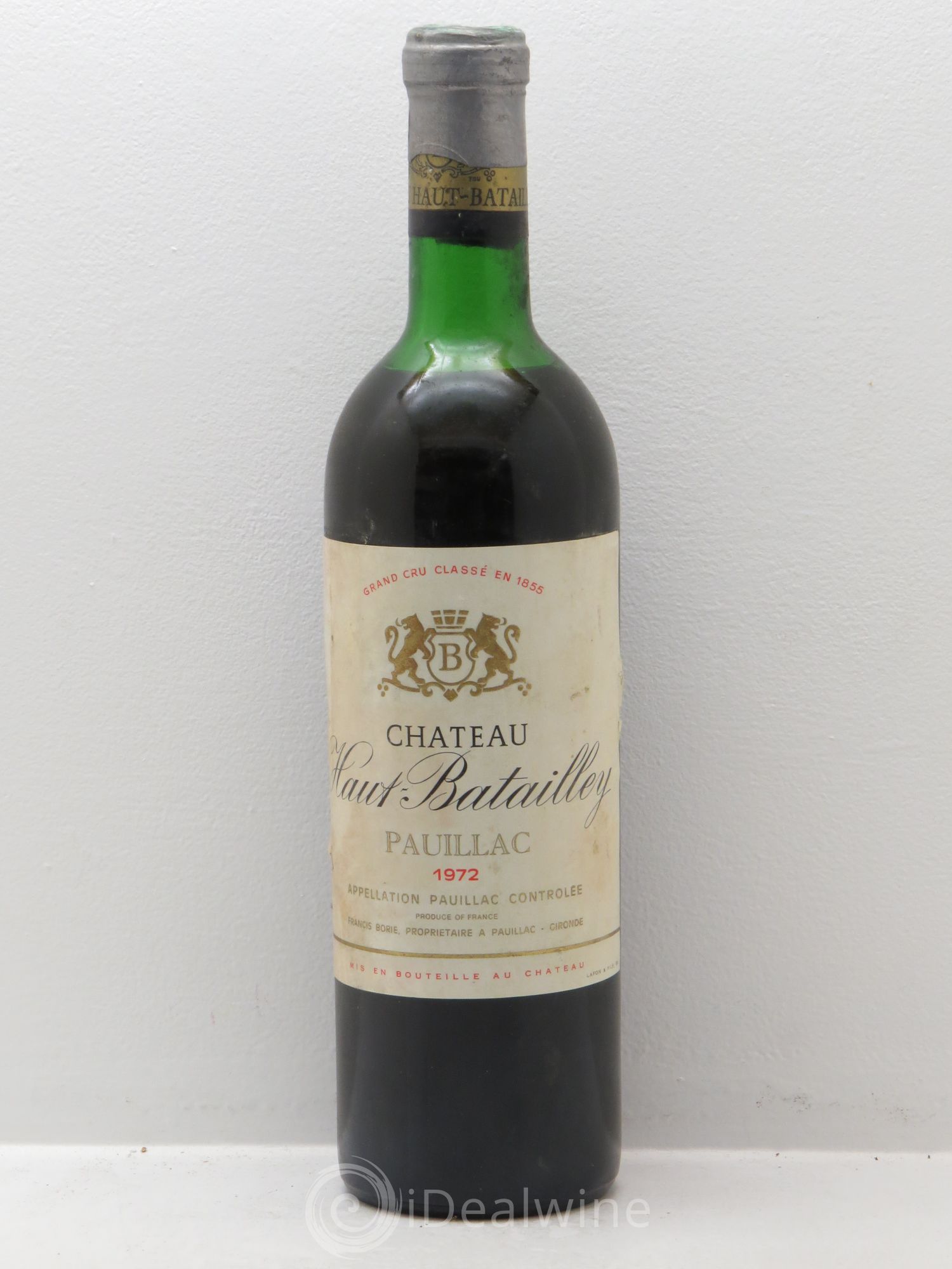 Château Haut Batailley 5ème Grand Cru Classé 1972 - Lot de 1 bouteille - 0