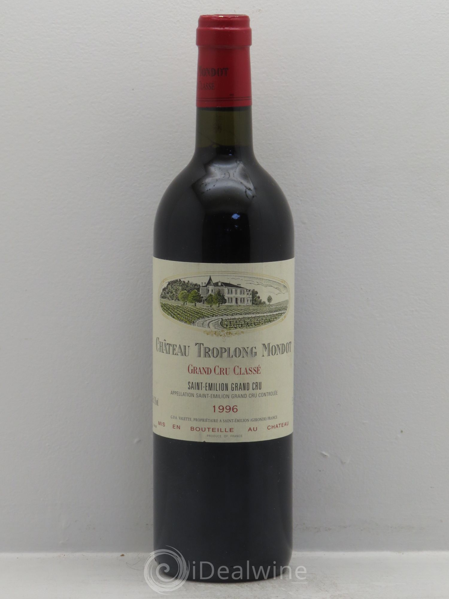 Château Troplong Mondot 1er Grand Cru Classé B 1996 - Lot de 1 bouteille - 0