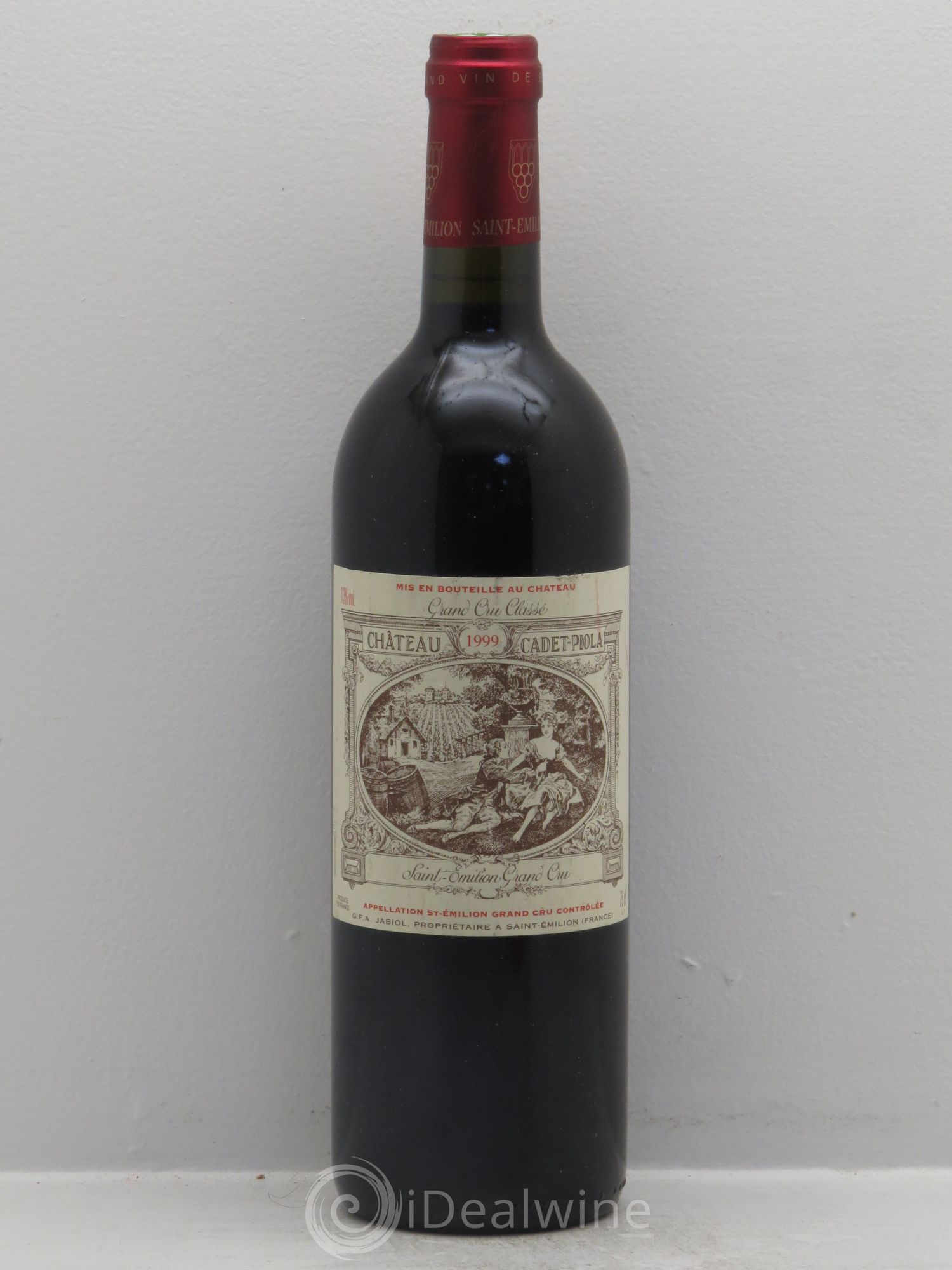 Château Cadet Piola Grand Cru Classé 1999 - Lot de 1 bouteille - 0