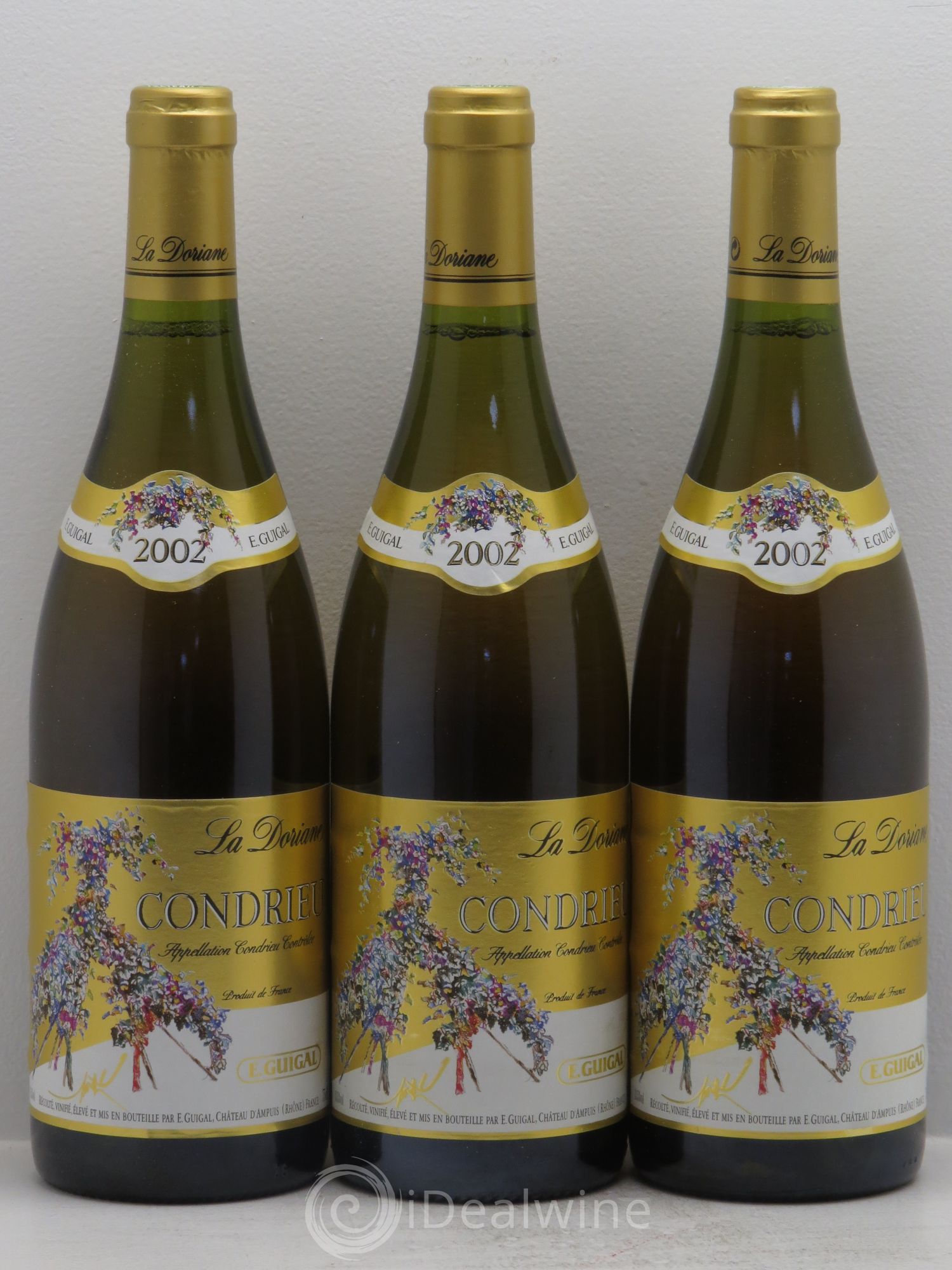 Condrieu La Doriane Guigal 2002 - Lot de 3 bouteilles - 0