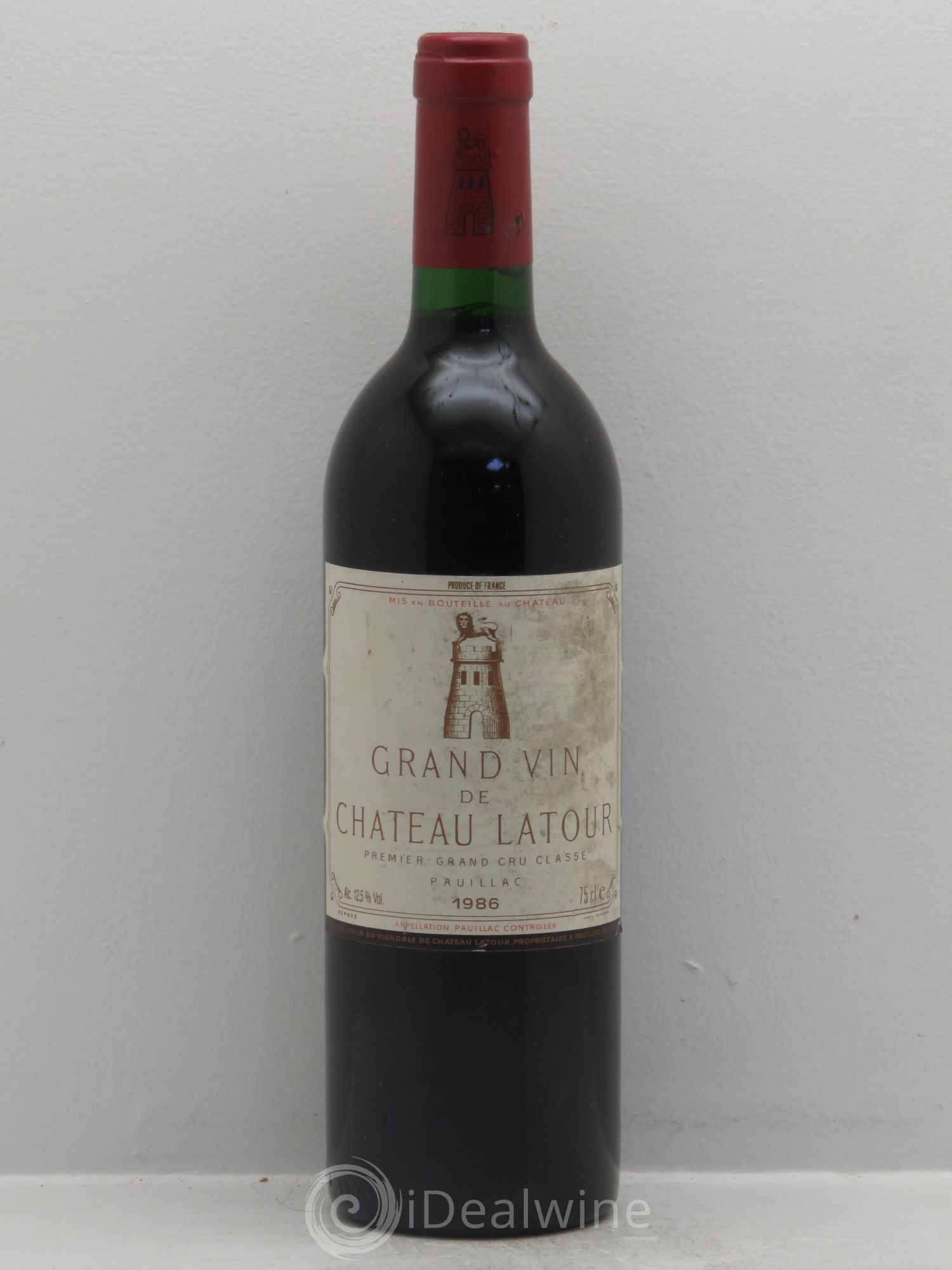 Château Latour 1er Grand Cru Classé 1986 - Lot de 1 bouteille - 0