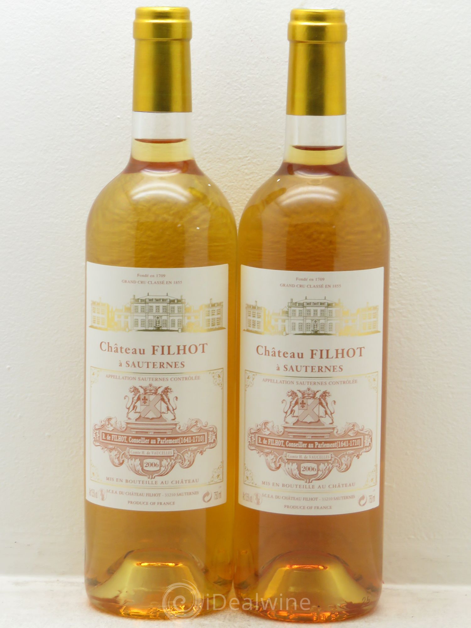 Château Filhot 2ème Grand Cru Classé 2006 - Lotto di 2 bottiglie - 0