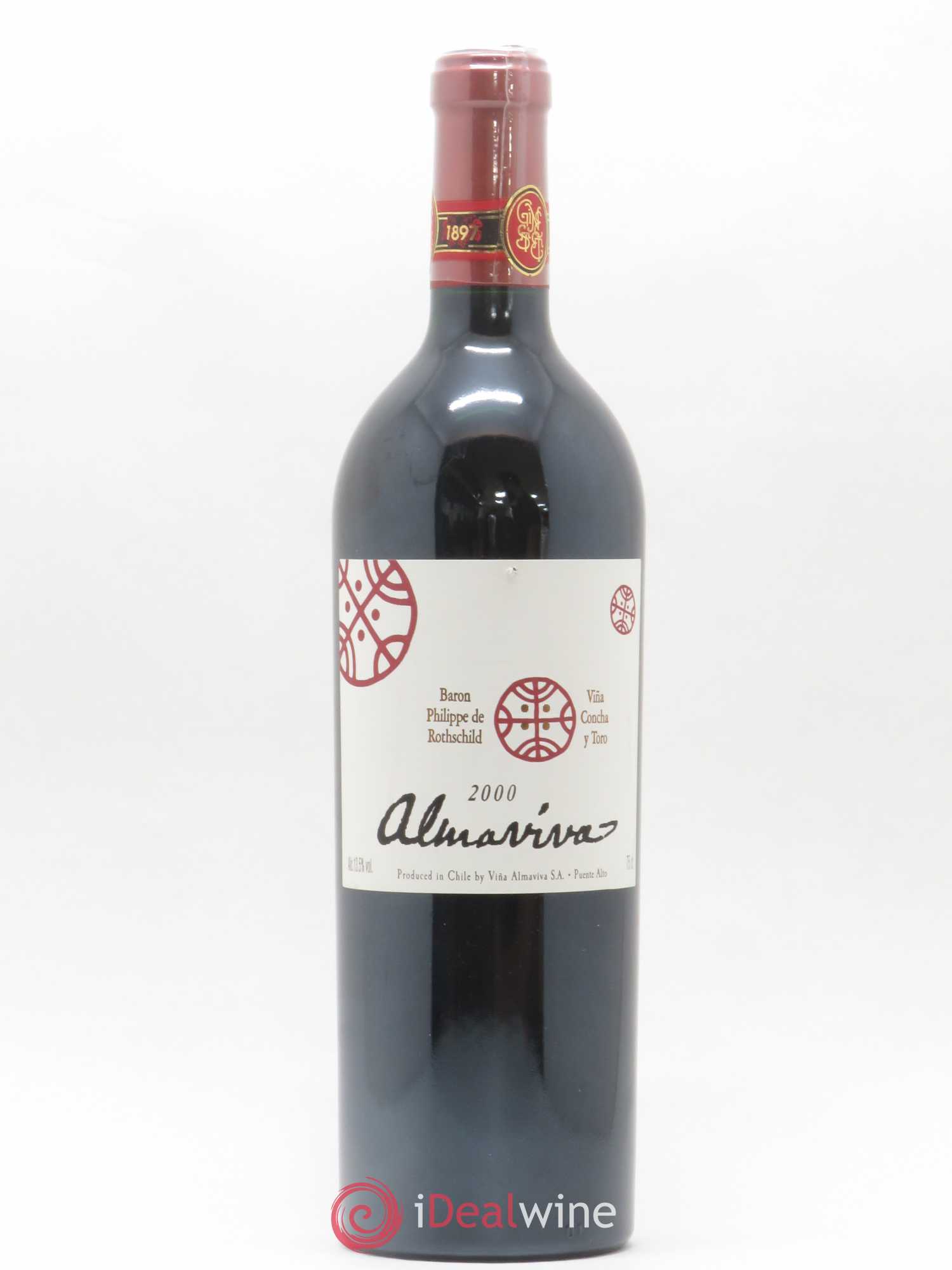 Chili Almaviva Baron P. de Rothschild Concha y Toro 2000 - Lot de 1 bouteille - 0
