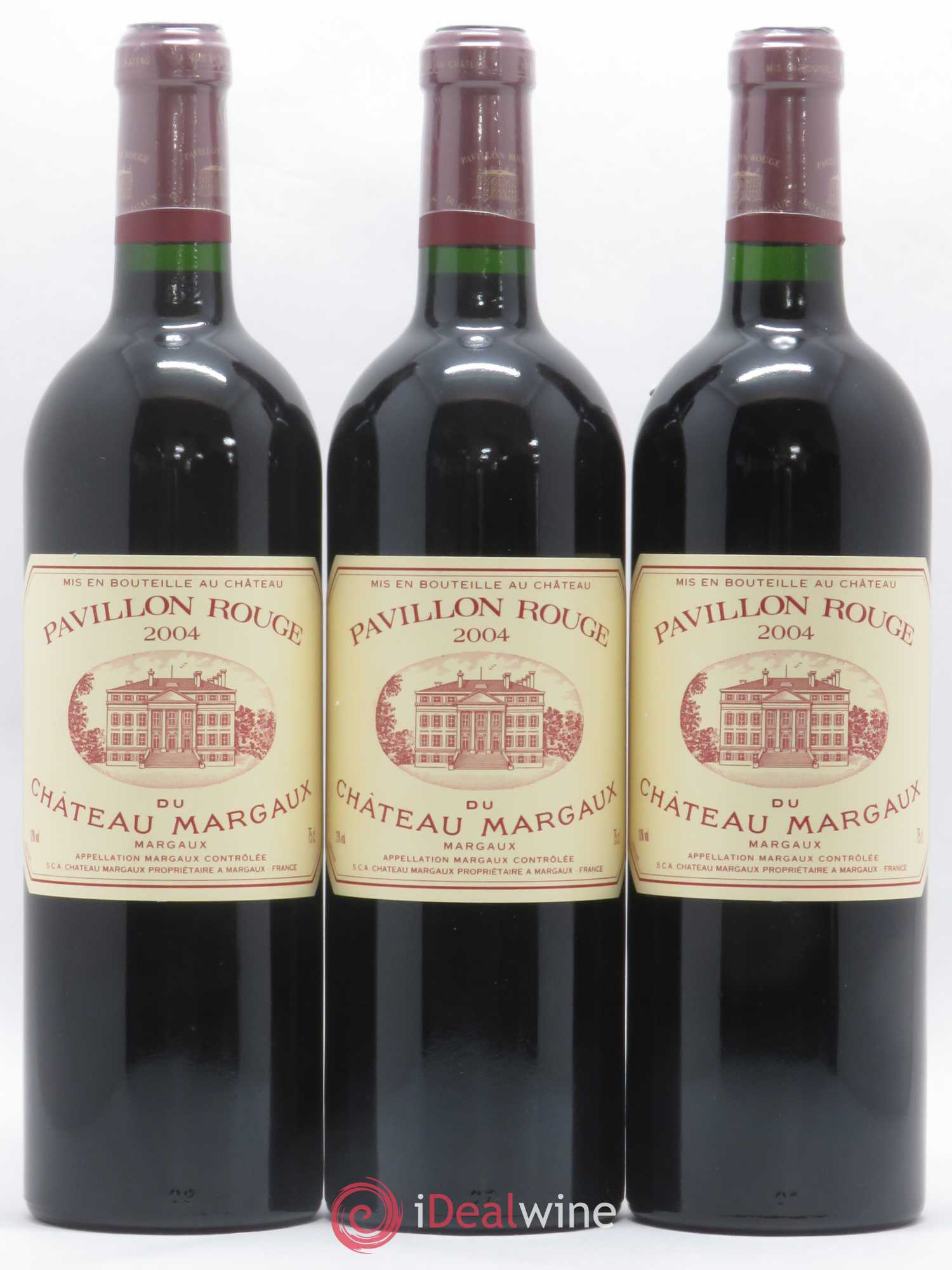 Pavillon Rouge du Château Margaux Second Vin 2004 - Lot de 3 bouteilles - 0