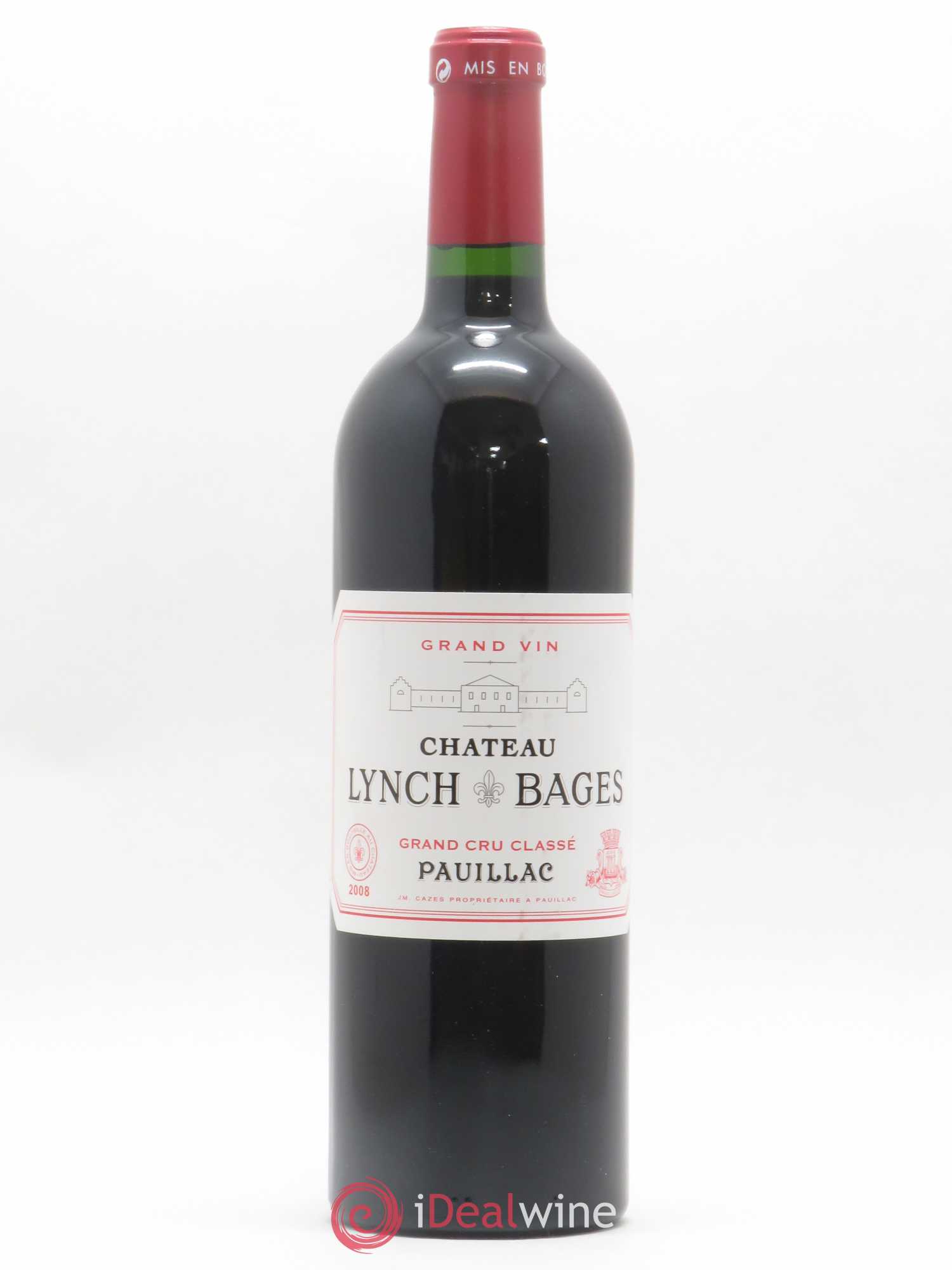 Château Lynch Bages 5ème Grand Cru Classé 2008 - Lot de 1 bouteille - 0