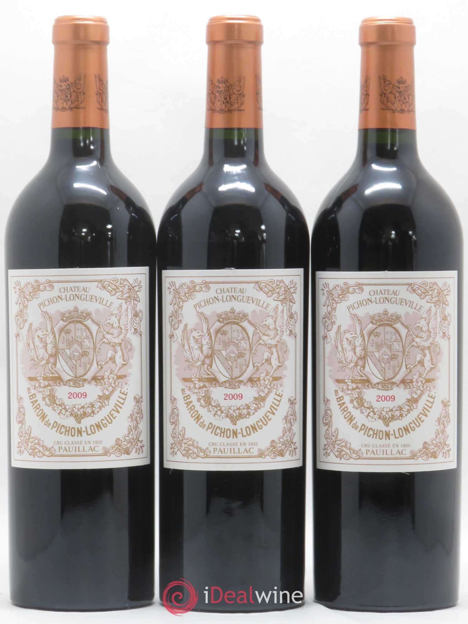 Pichon Longueville Baron 2ème Grand Cru Classé 2009 - Lot de 3 bouteilles - 0