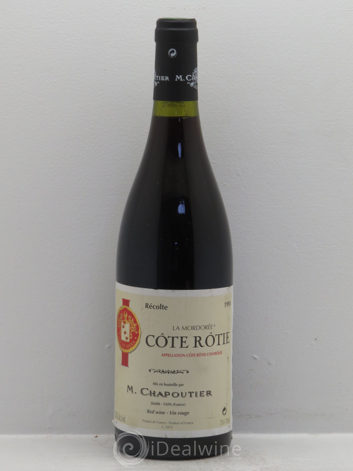 Côte-Rôtie La Mordorée Chapoutier 1993 - Lot de 1 bouteille - 0