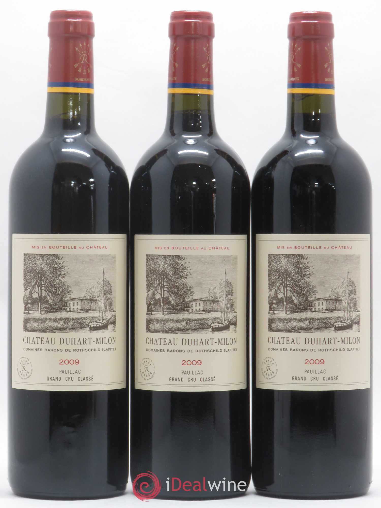 Château Duhart-Milon 4ème Grand Cru Classé 2009 - Lot de 3 bouteilles - 0