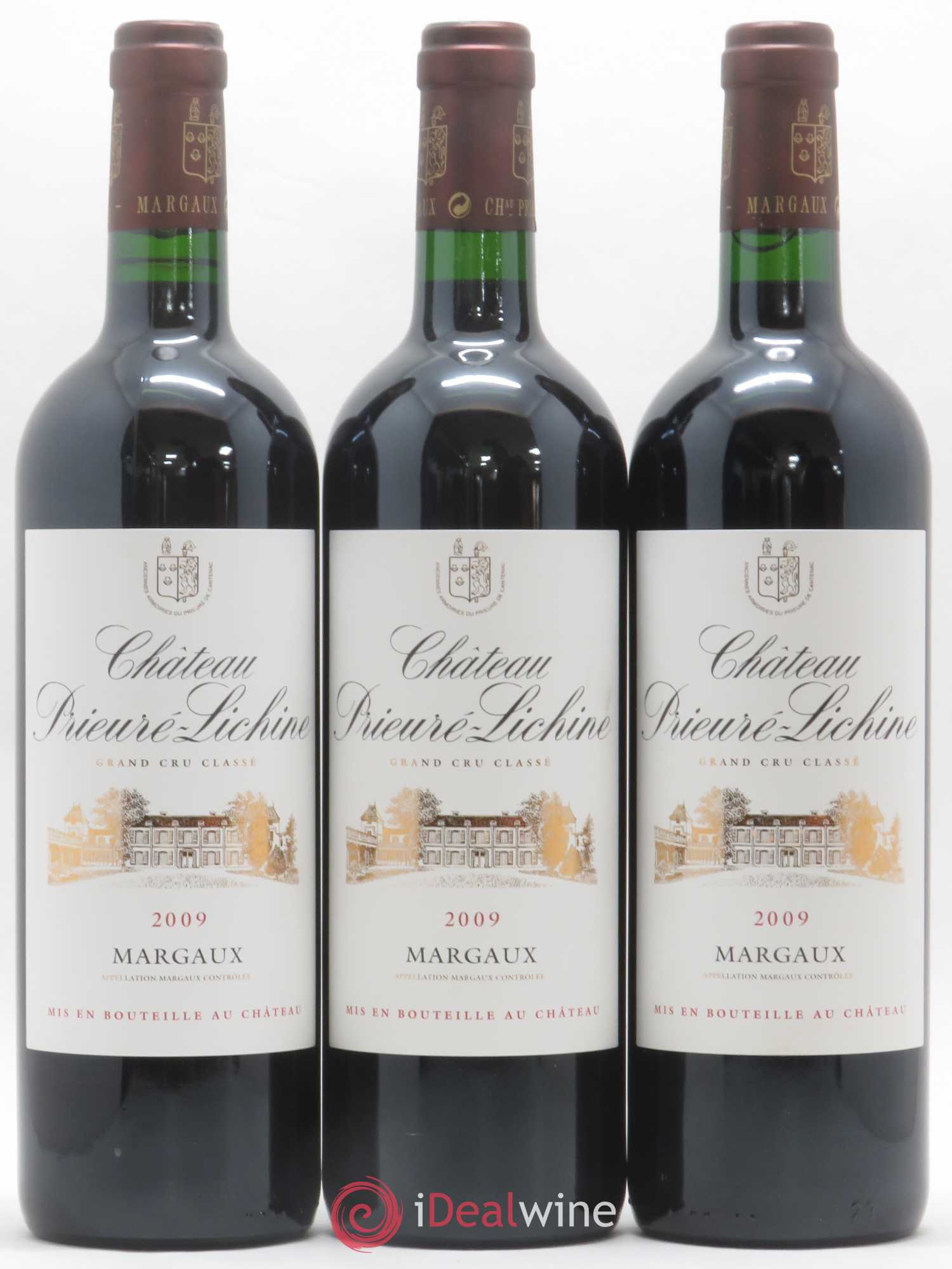Château Prieuré Lichine 4ème Grand Cru Classé 2009 - Lot de 3 bouteilles - 0