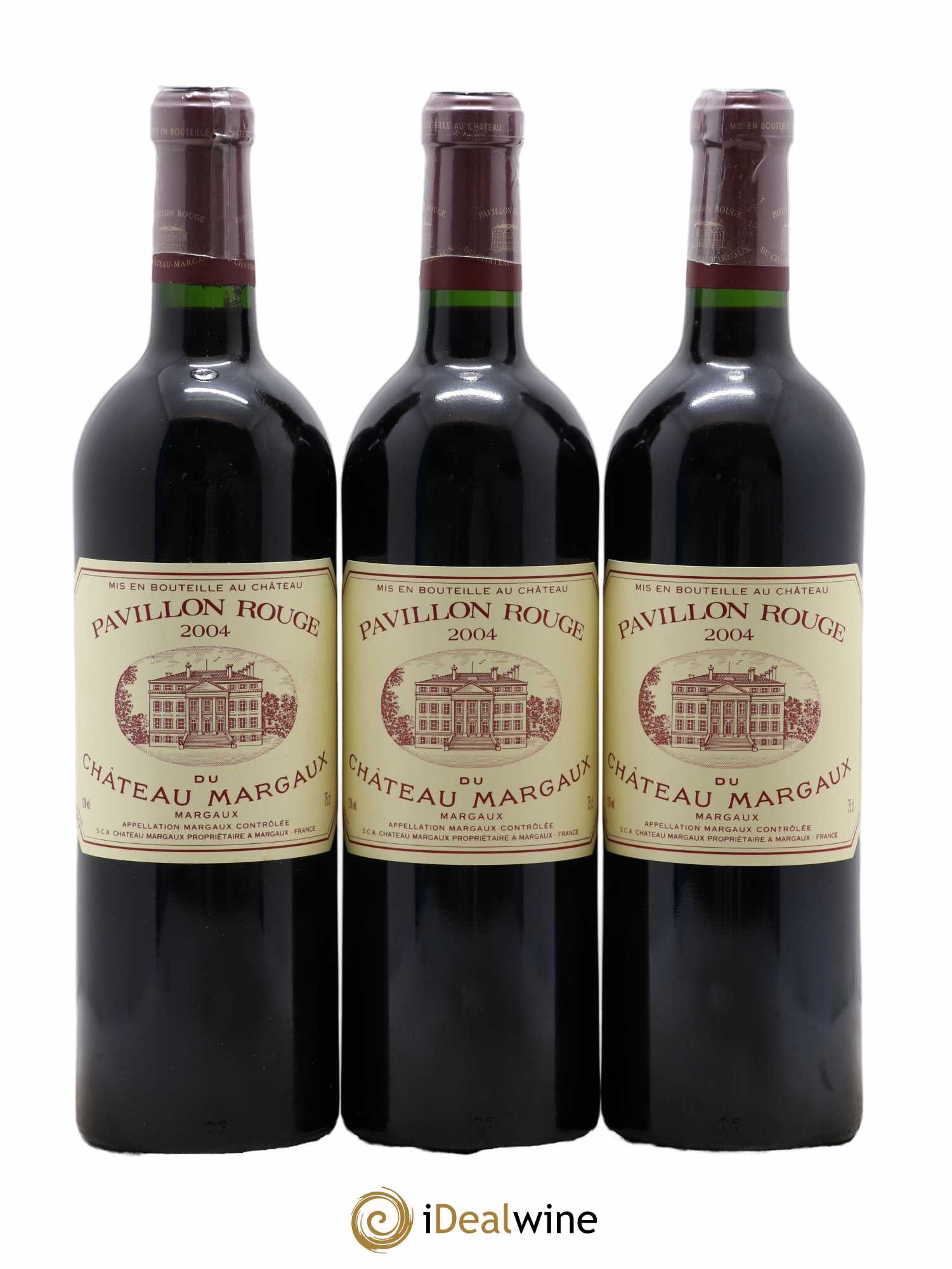 Pavillon Rouge du Château Margaux Second Vin 2004 - Lot de 3 bouteilles - 0