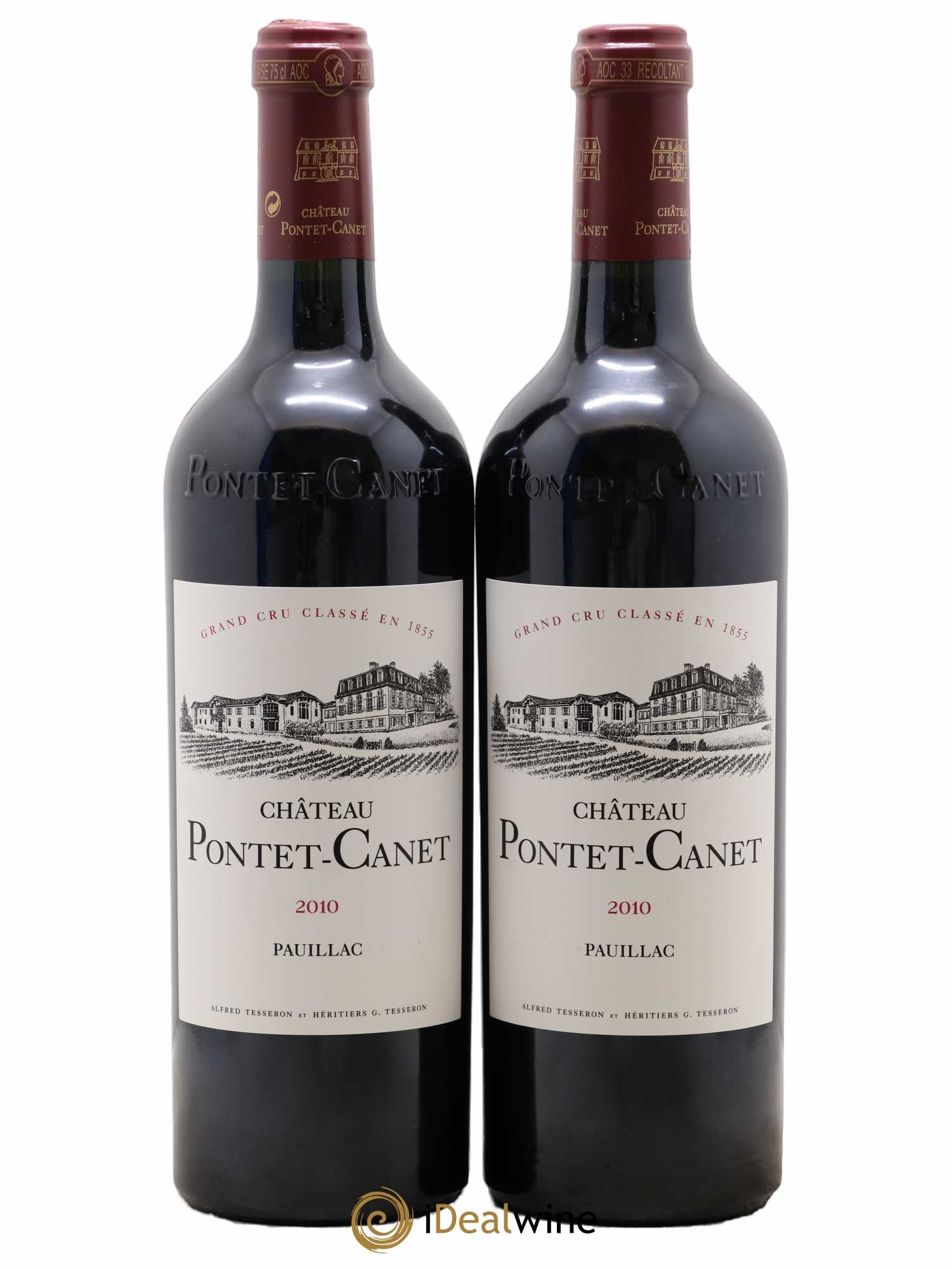 Château Pontet Canet 5ème Grand Cru Classé 2010 - Lot de 2 bouteilles - 0