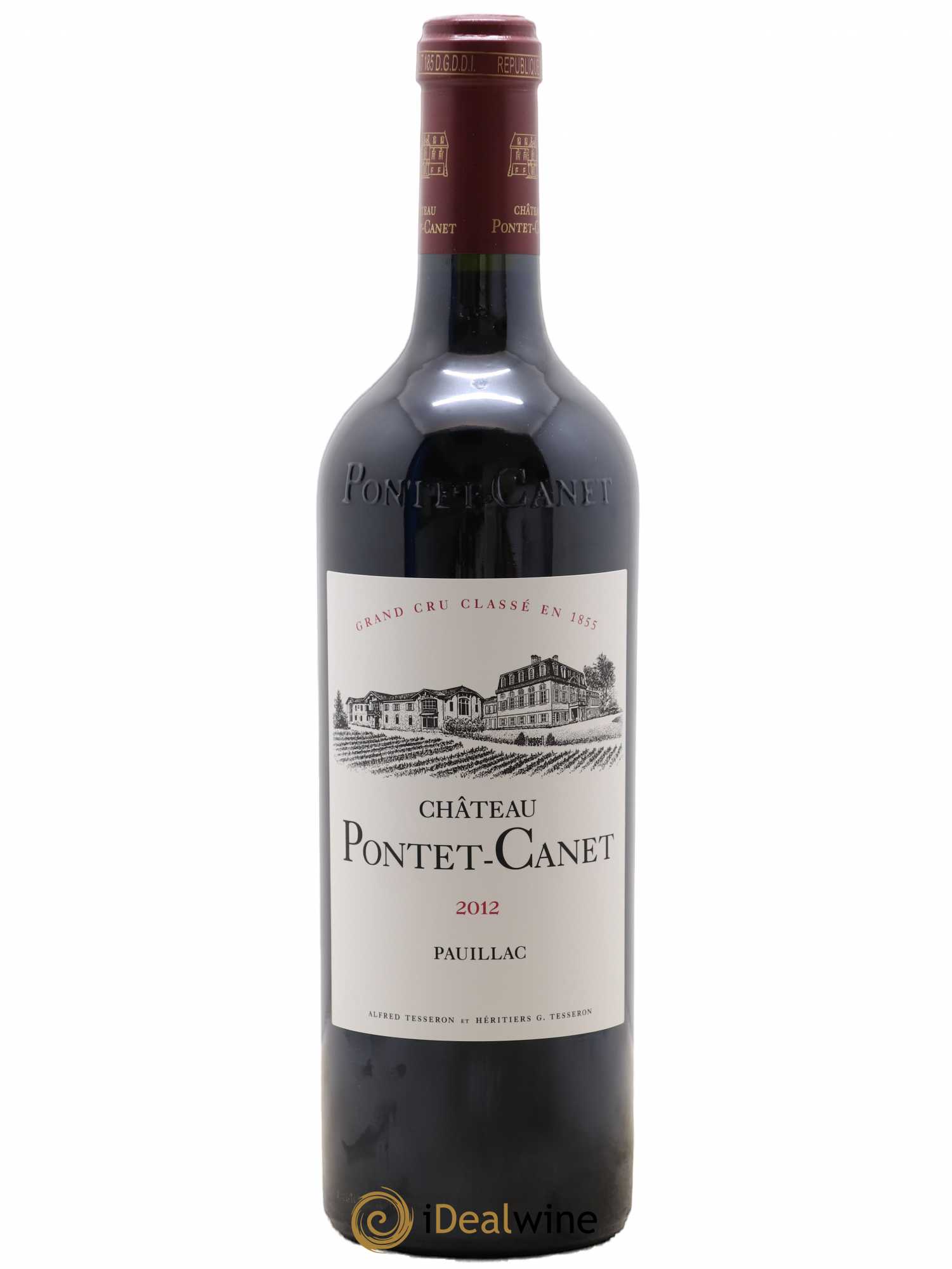 Château Pontet Canet 5ème Grand Cru Classé 2012 - Lot de 1 bouteille - 0