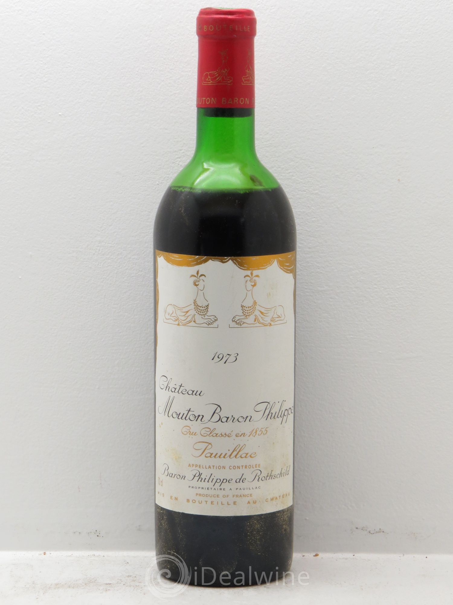 Château d' Armailhac - Mouton Baron(ne) Philippe 5ème Grand Cru Classé 1973 - Lot de 6 bouteilles - 0