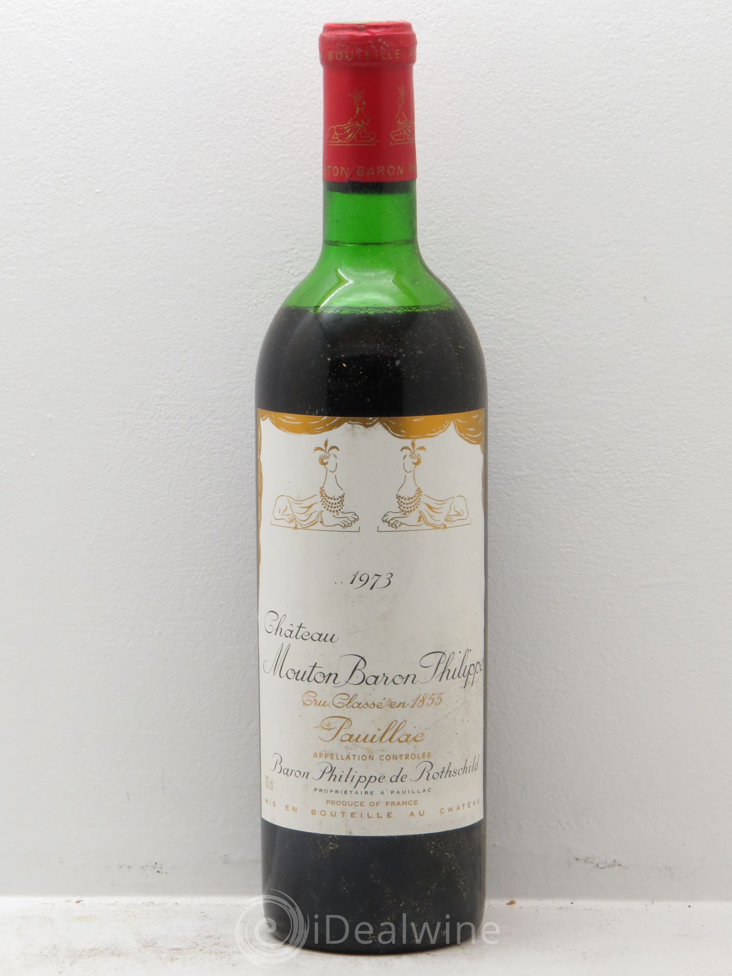 Château d' Armailhac - Mouton Baron(ne) Philippe 5ème Grand Cru Classé 1973 - Lot de 1 bouteille - 0