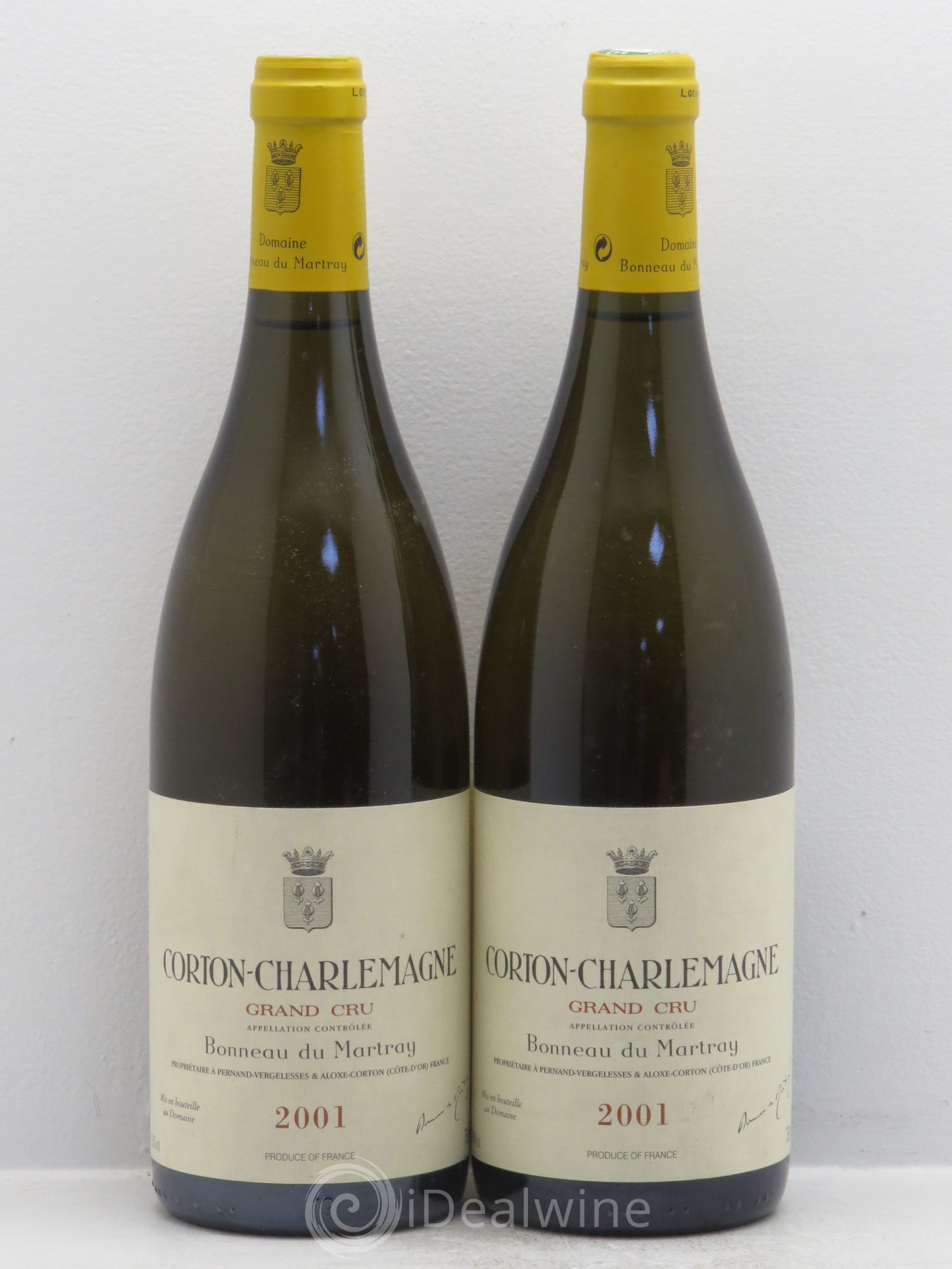 Corton-Charlemagne Grand Cru Bonneau du Martray (Domaine) 2001 - Lot de 2 bouteilles - 0