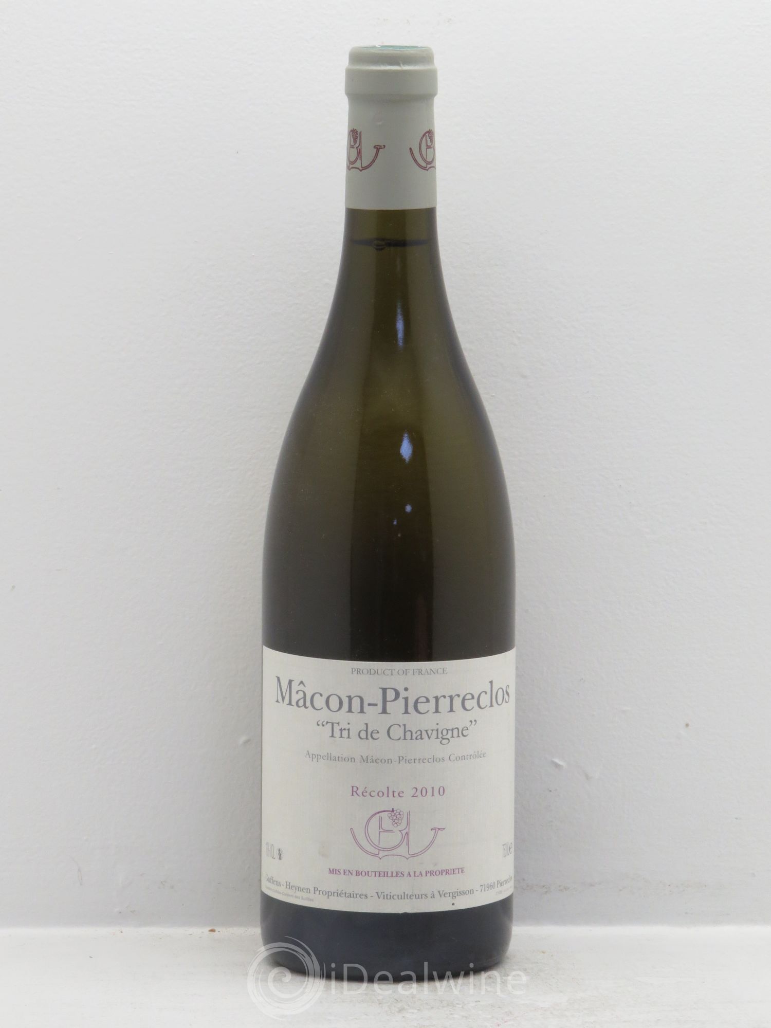Mâcon-Pierreclos Tri de Chavigne Guffens-Heynen 2010 - Lot de 1 bouteille - 0