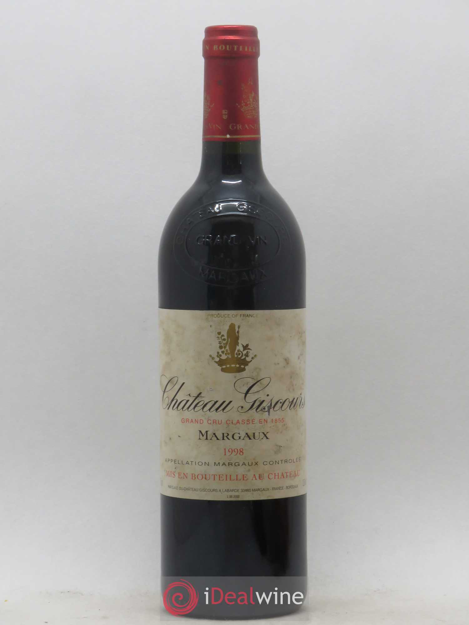 Château Giscours 3ème Grand Cru Classé 1998 - Lot de 1 bouteille - 0