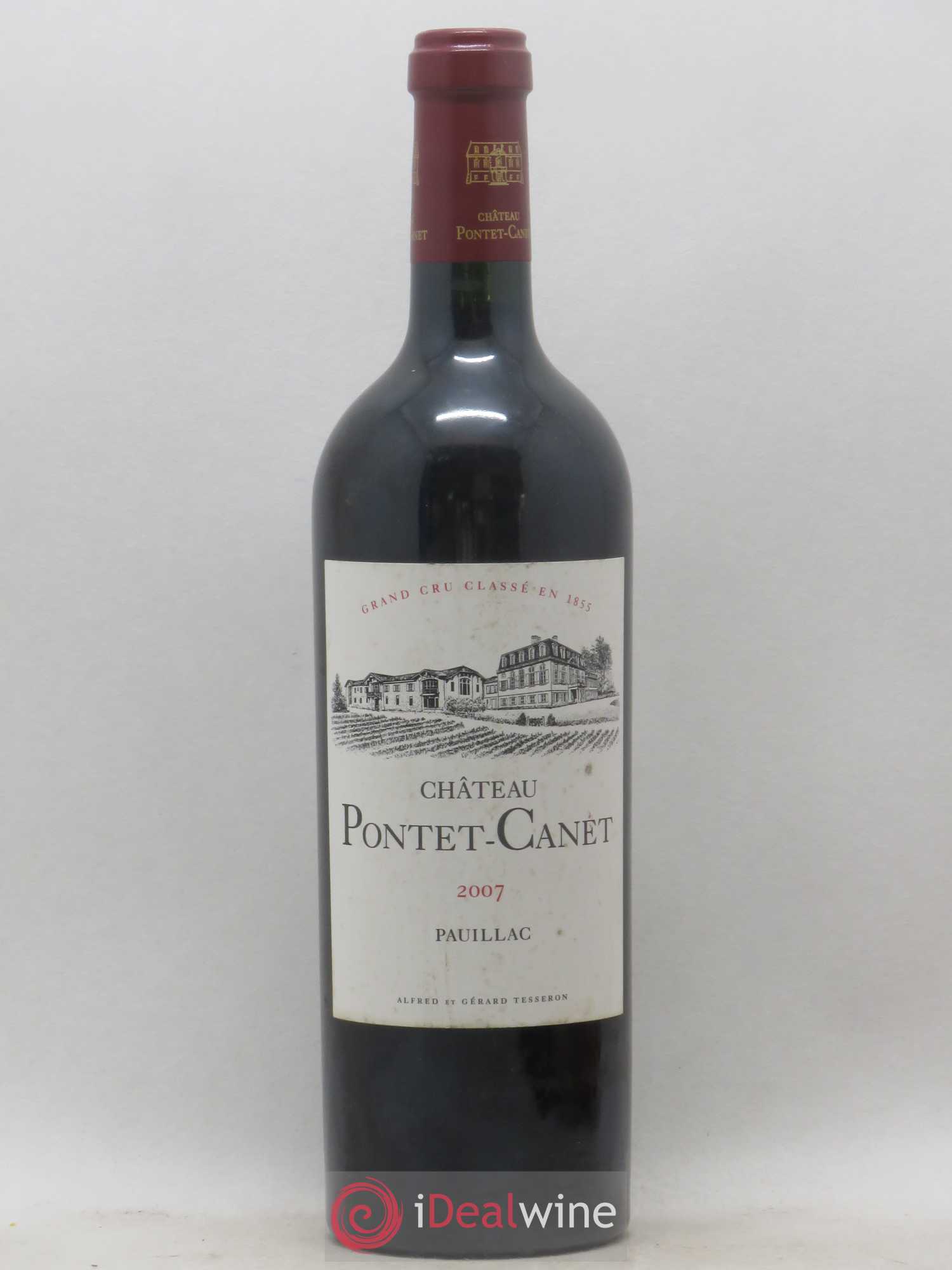 Château Pontet Canet 5ème Grand Cru Classé 2007 - Lot de 1 bouteille - 0