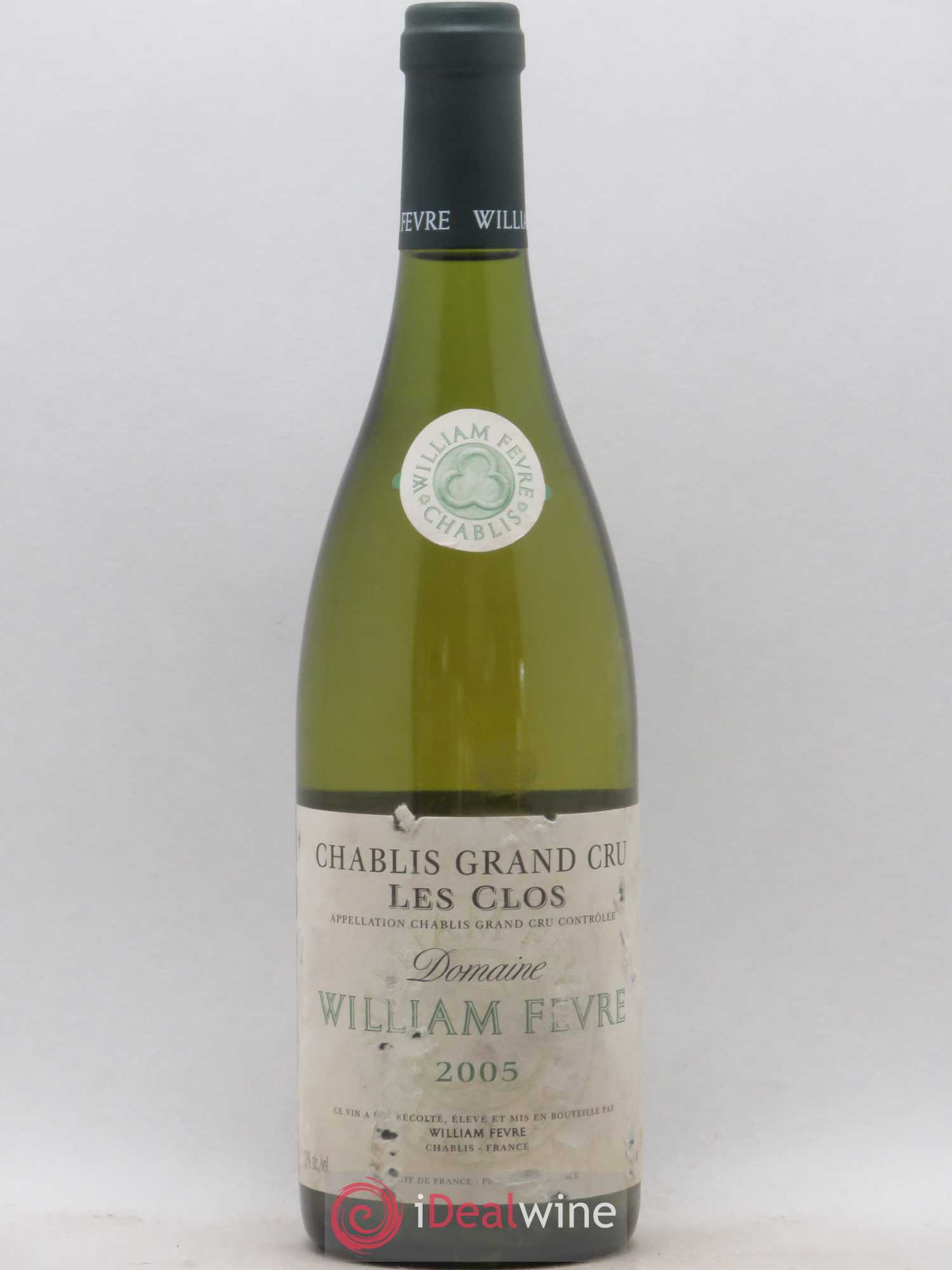 Chablis Grand Cru Les Clos William Fèvre 2005 - Lot de 1 bouteille - 0