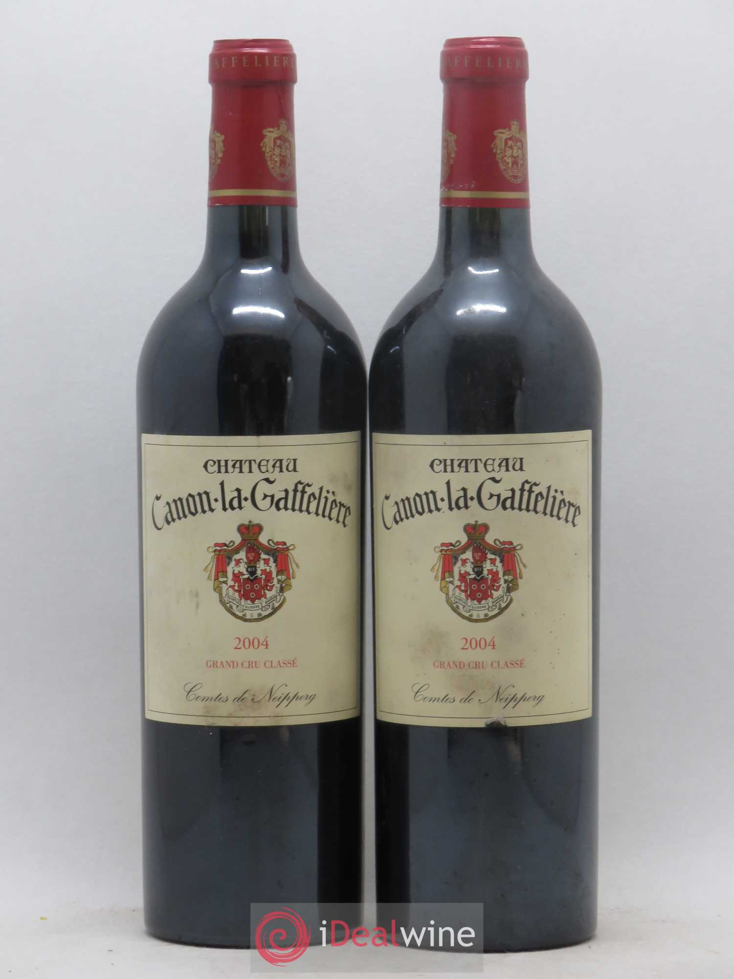 Château Canon la Gaffelière 1er Grand Cru Classé B 2004 - Lot de 2 bouteilles - 0