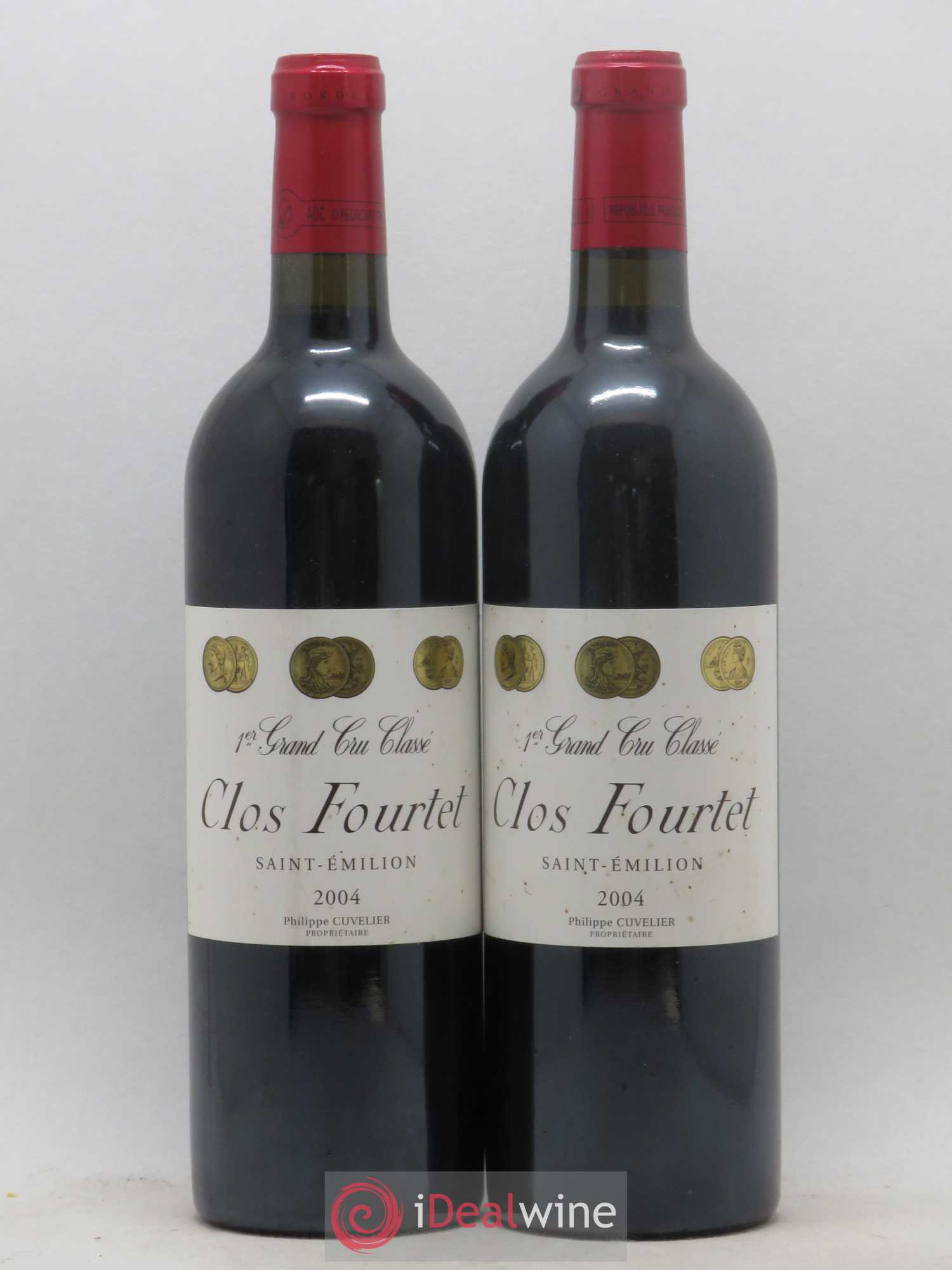 Clos Fourtet 1er Grand Cru Classé B 2004 - Lot de 2 bouteilles - 0