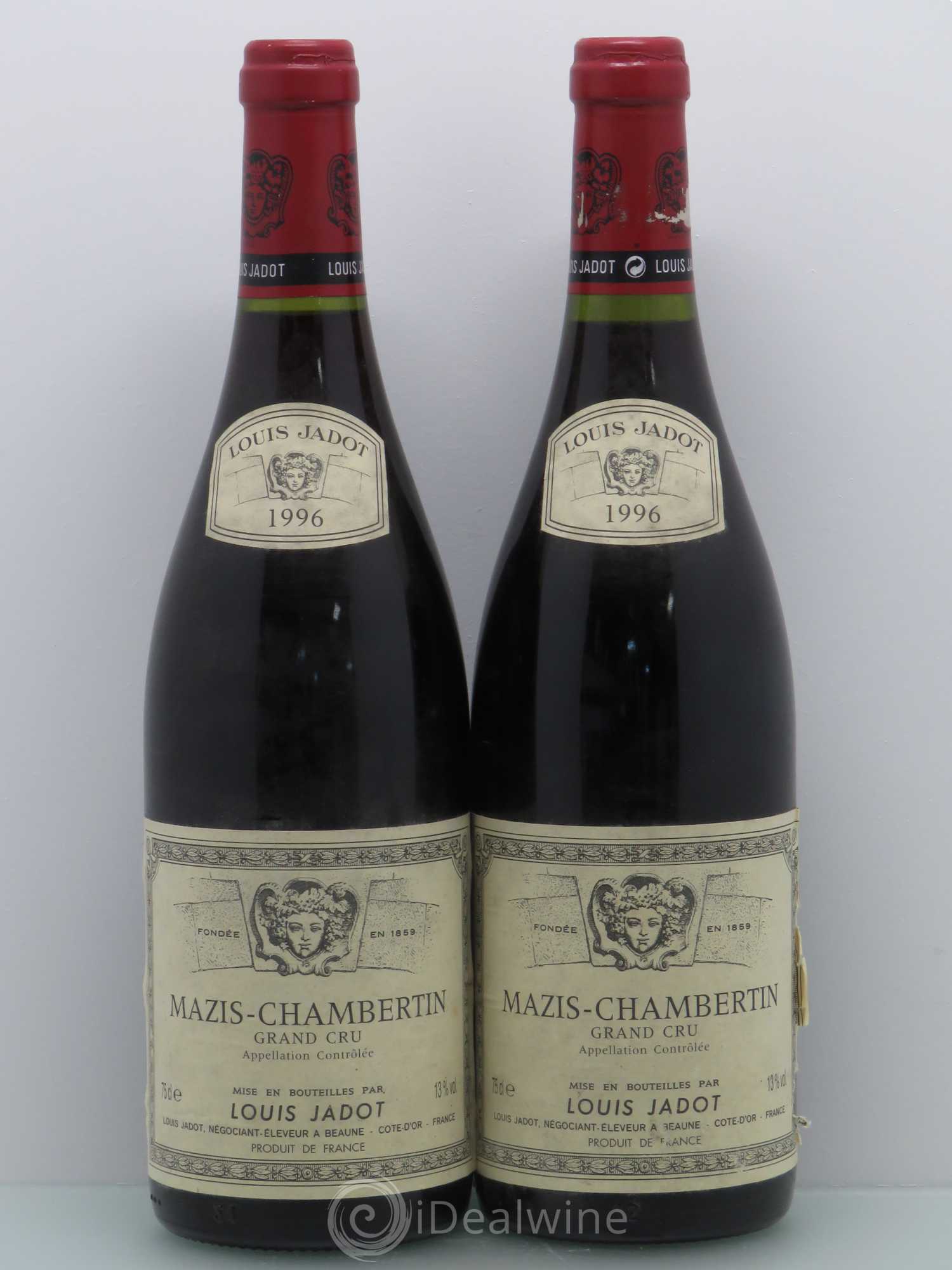 Mazis-Chambertin Grand Cru Jadot 1996 - Lot de 2 bouteilles - 0